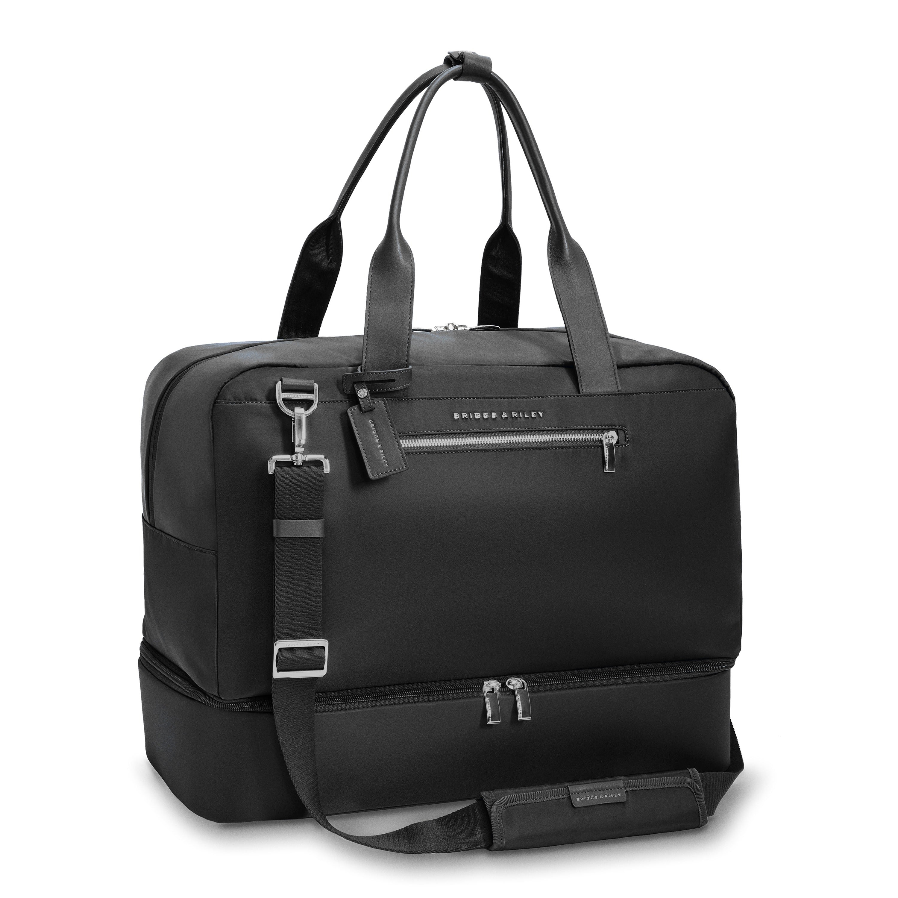 Briggs & Riley Rhapsody Weekender Tote in Black — angle view 3 # color_Black