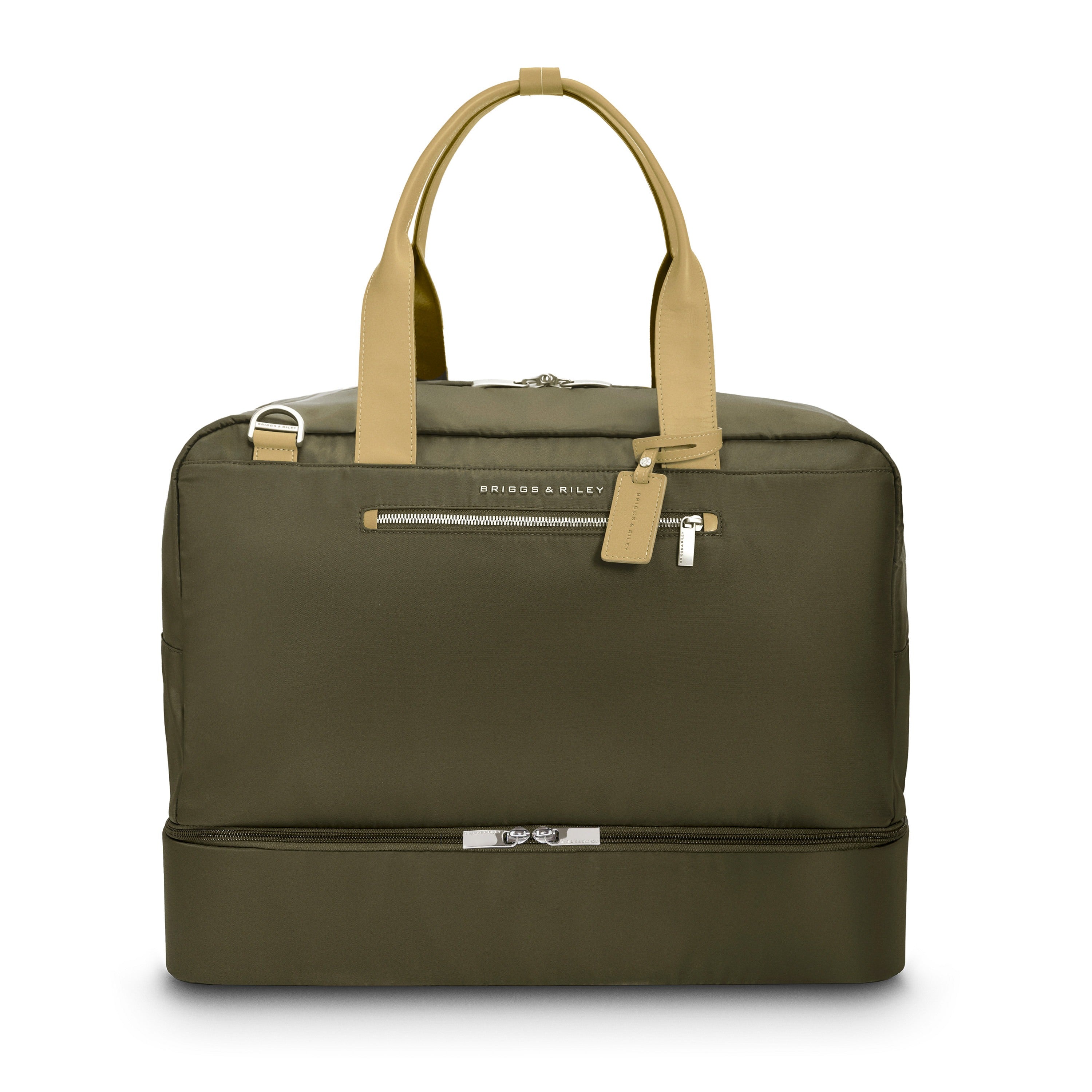 Briggs & Riley Rhapsody Weekender Tote in Olive — front view # color_Olive