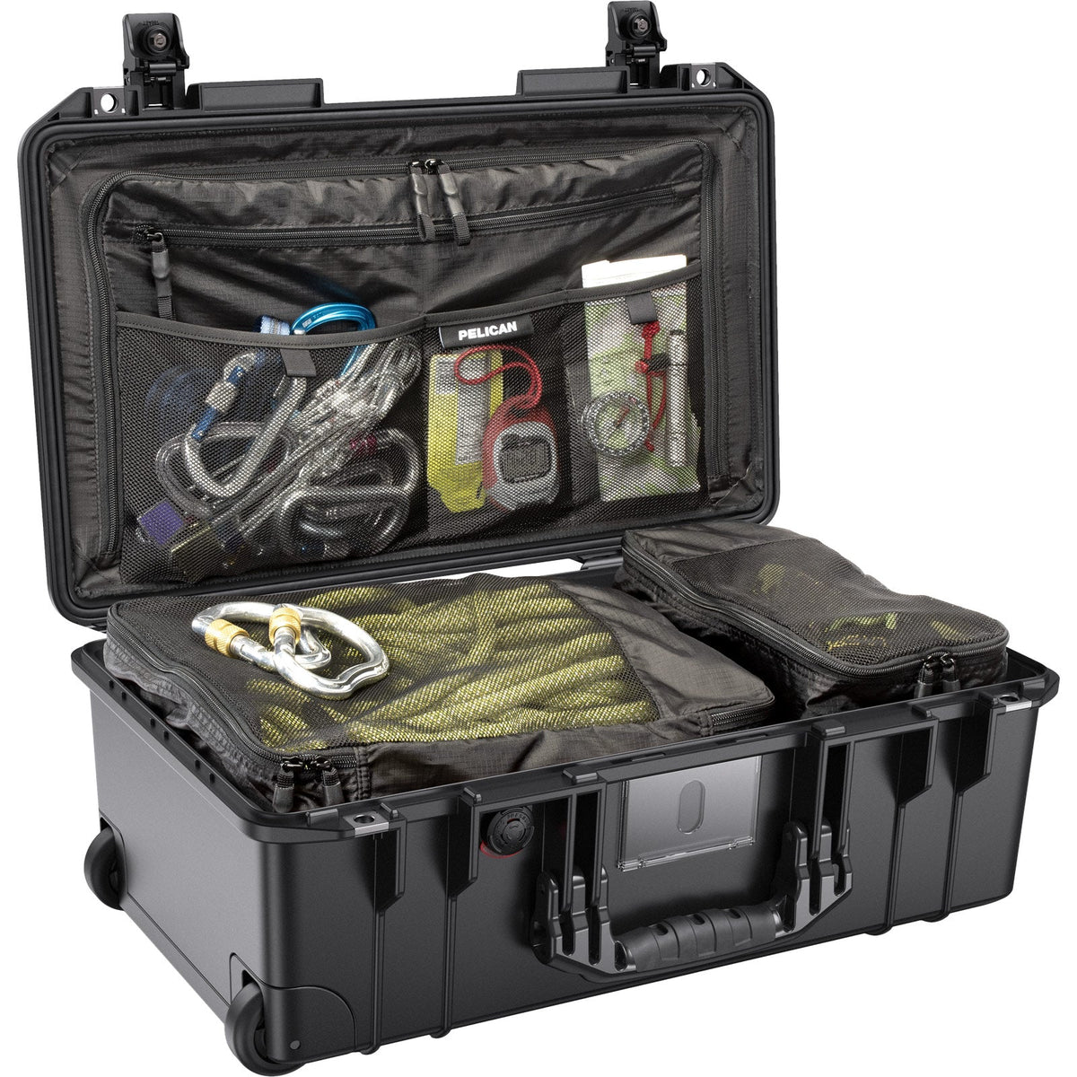 Pelican 1535TRVL Air Carry-On Travel Case in Black — angle view 4 # color_Black