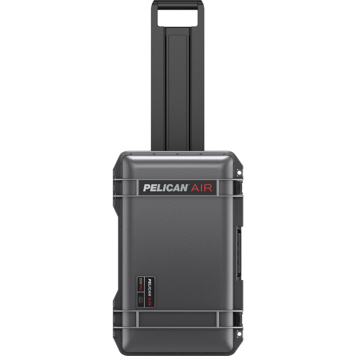 Pelican 1535TRVL Air Carry-On Travel Case in Charcoal — front view # color_Charcoal