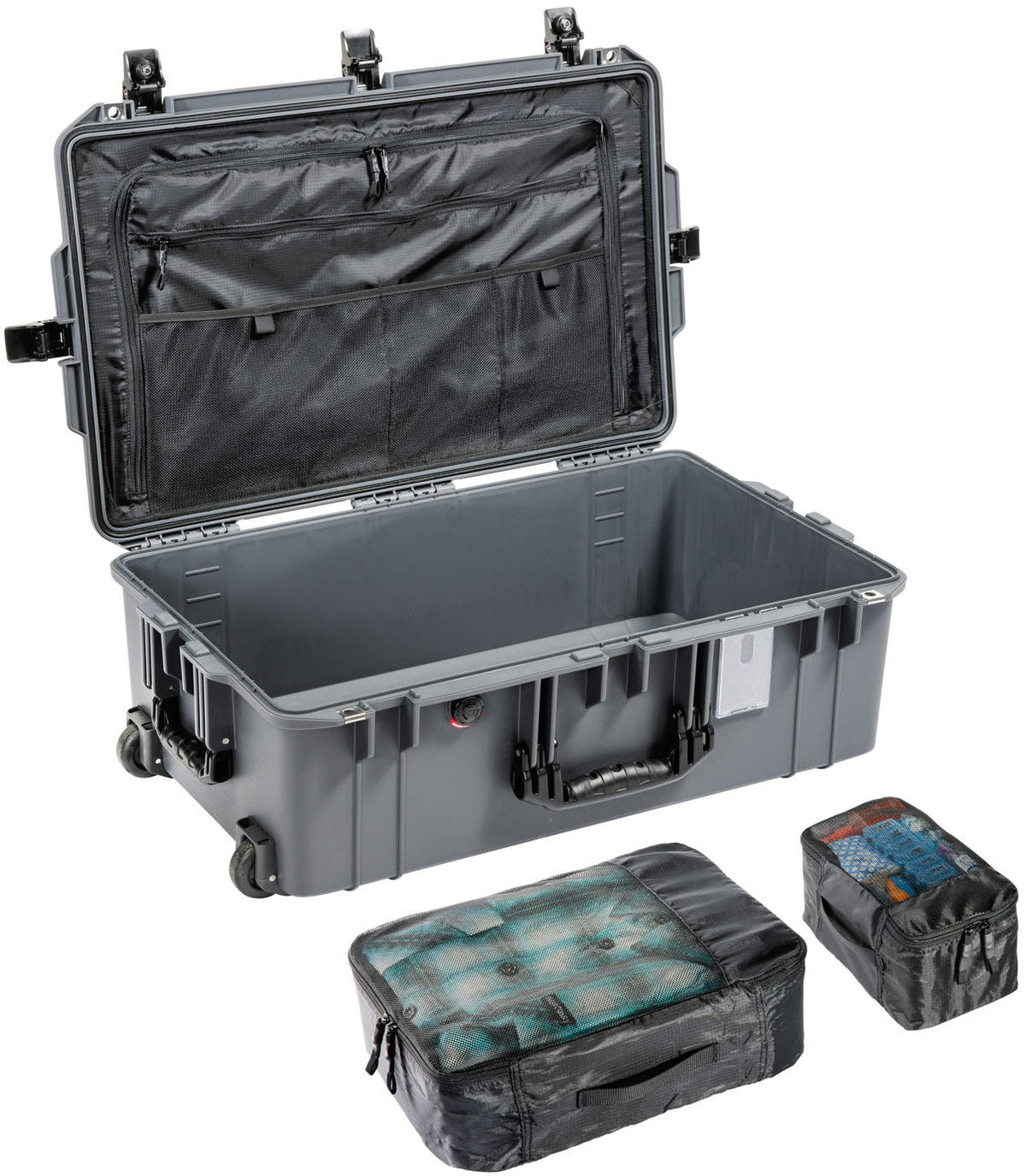 Pelican 1595TRVL Air Check-In Travel Case in Charcoal — angle view 3 # color_Charcoal