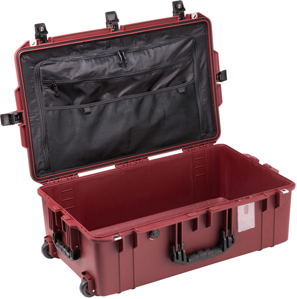 Pelican 1595TRVL Air Check-In Travel Case in Oxblood — angle view 2 # color_Oxblood