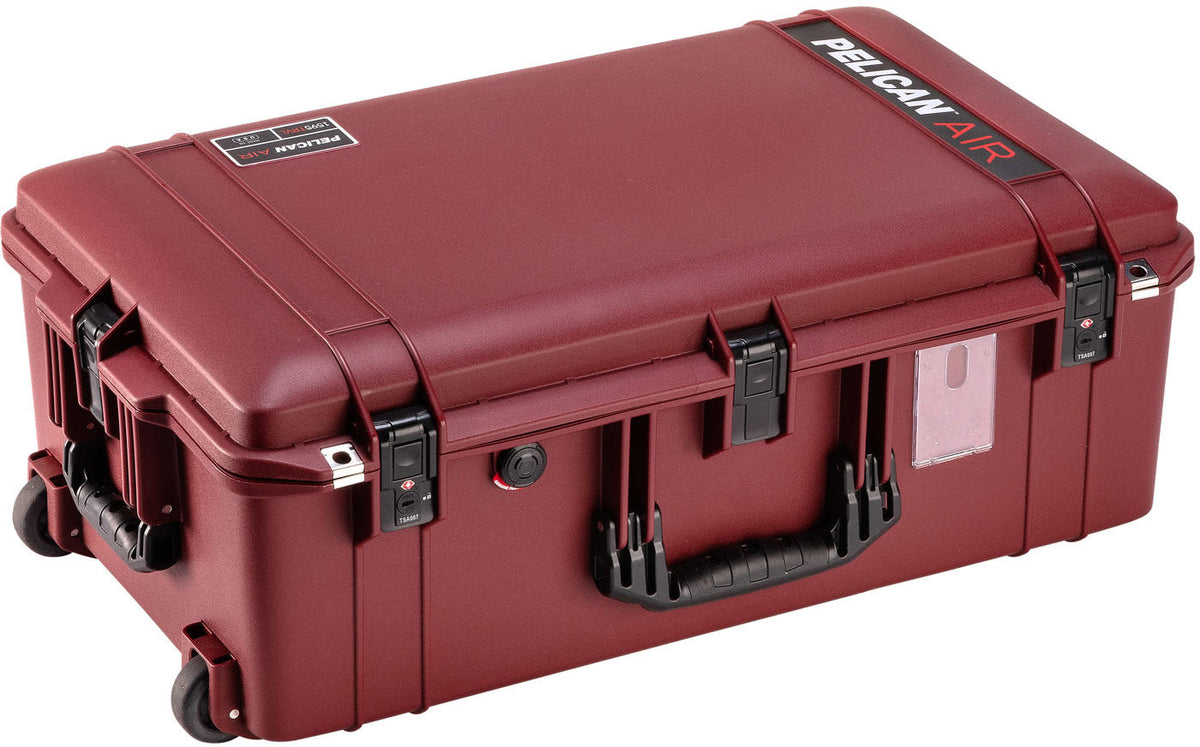 Pelican 1595TRVL Air Check-In Travel Case in Oxblood — angle view 4 # color_Oxblood