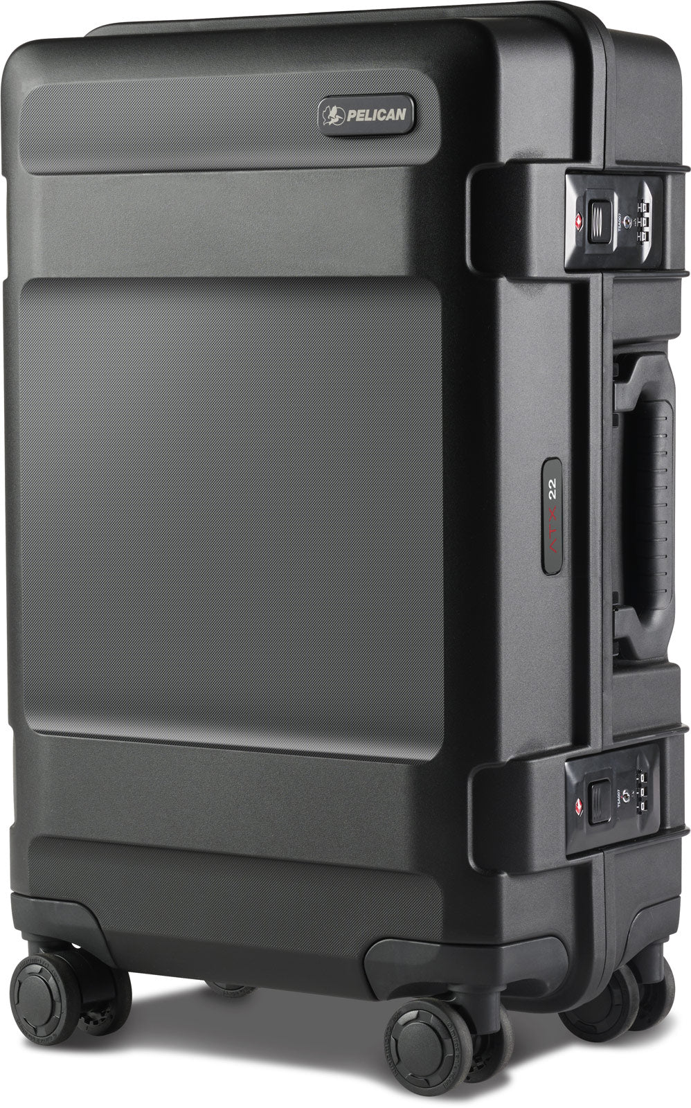 Pelican ATX 22" Carry-On Hard-Sided Luggage in Black — front view # color_Black