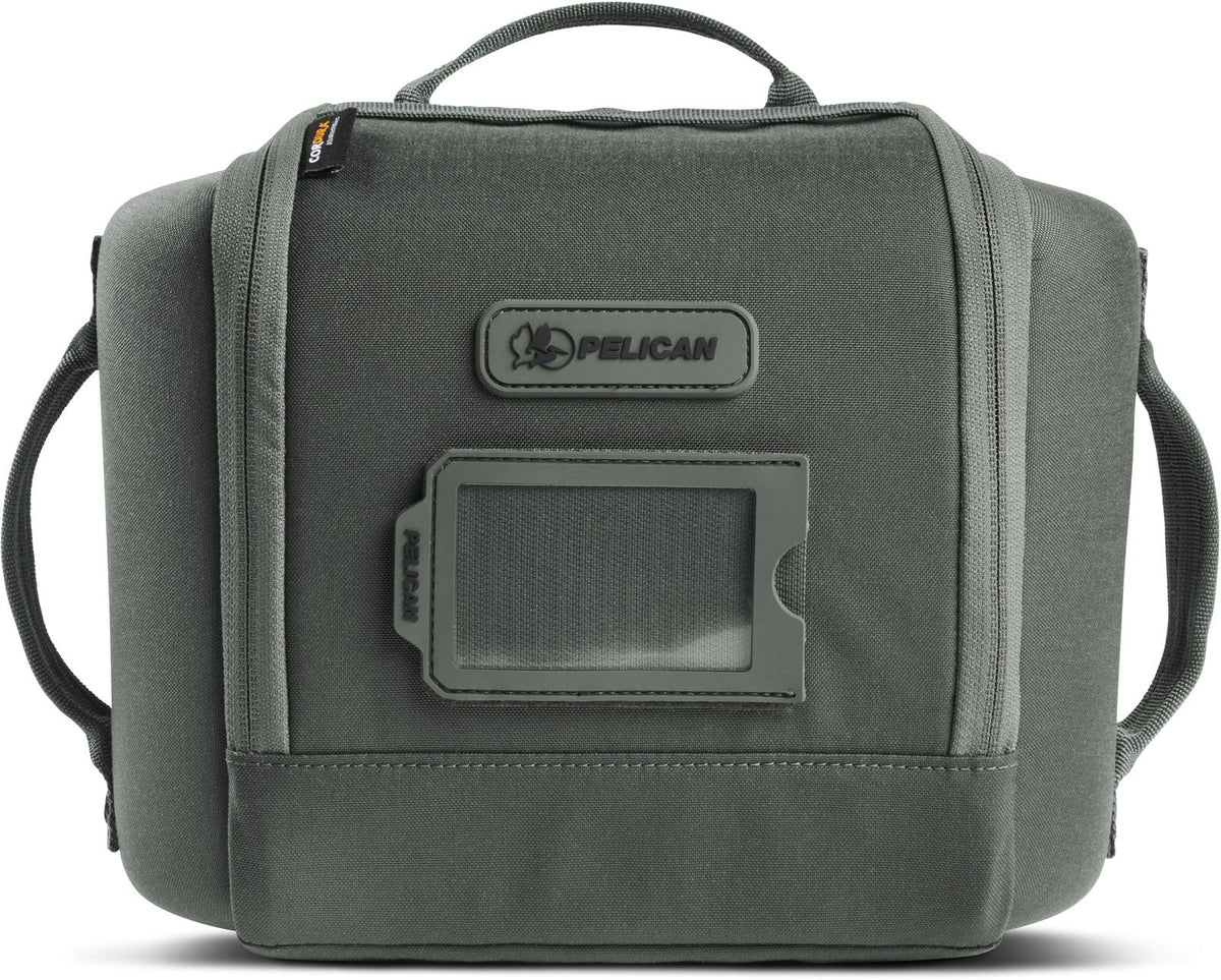 Pelican ModPak AV Double Pouch in Charcoal — front view # color_Charcoal