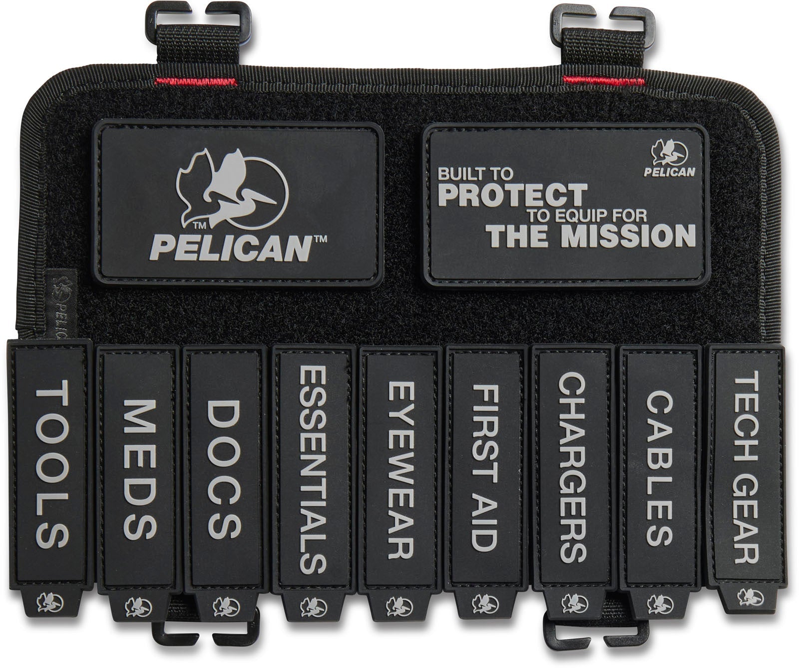 Pelican ModPak Patch I.D. System in Black — front view