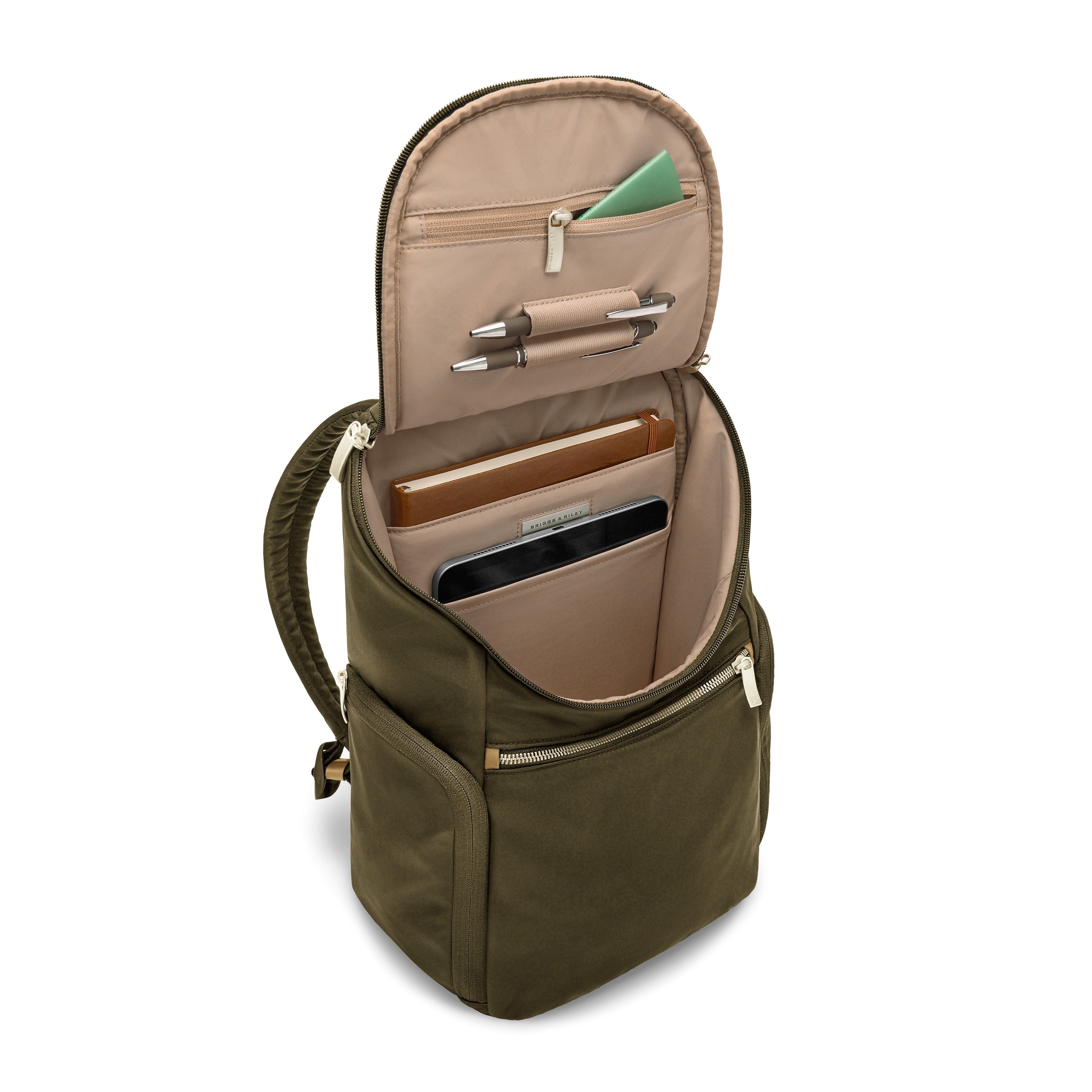 Briggs & Riley Rhapsody U-Zip Backpack - Olive