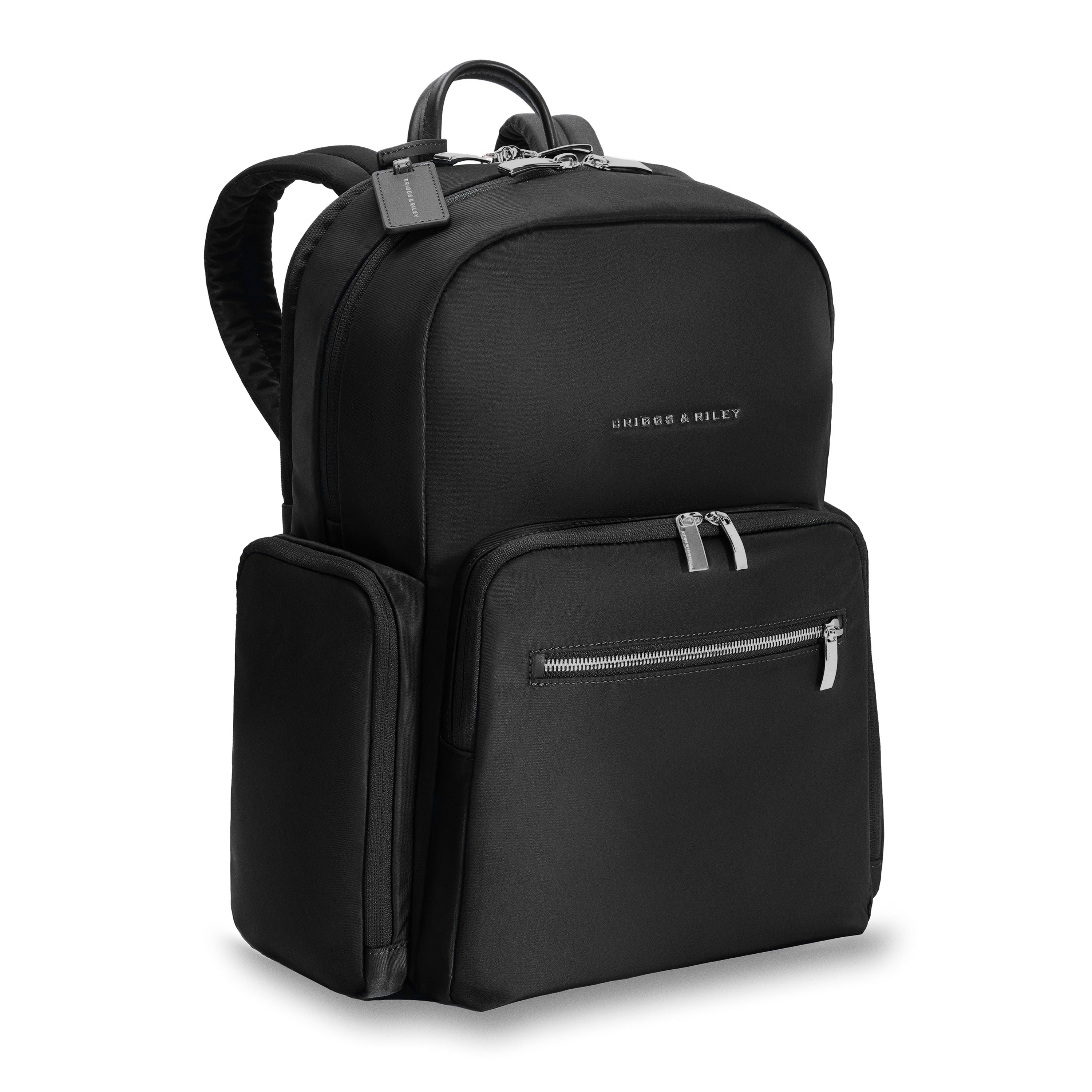 Briggs & Riley Rhapsody Medium Backpack in Black — angle view 2 # color_Black