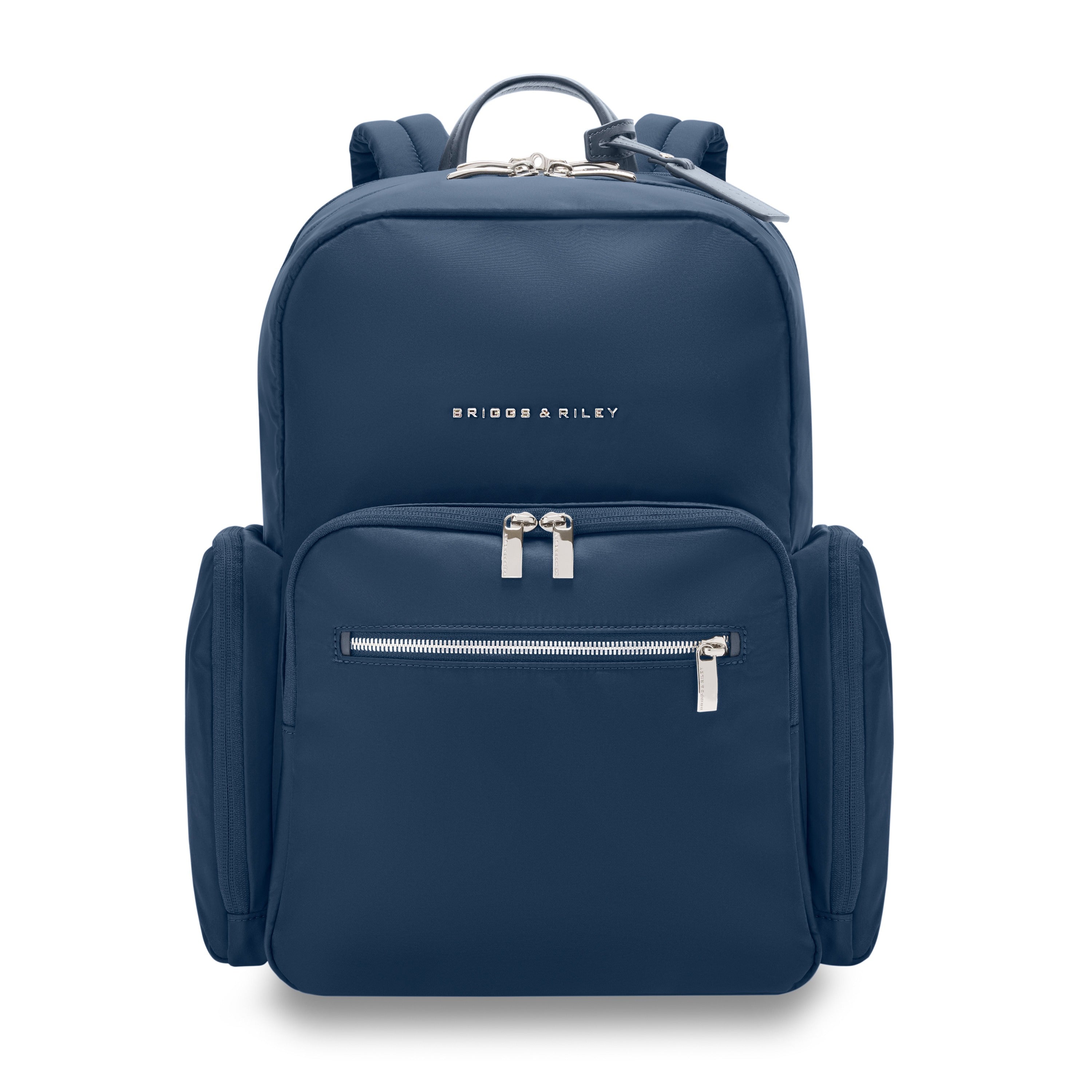 Briggs & Riley Rhapsody Medium Backpack in Navy — front view # color_Navy