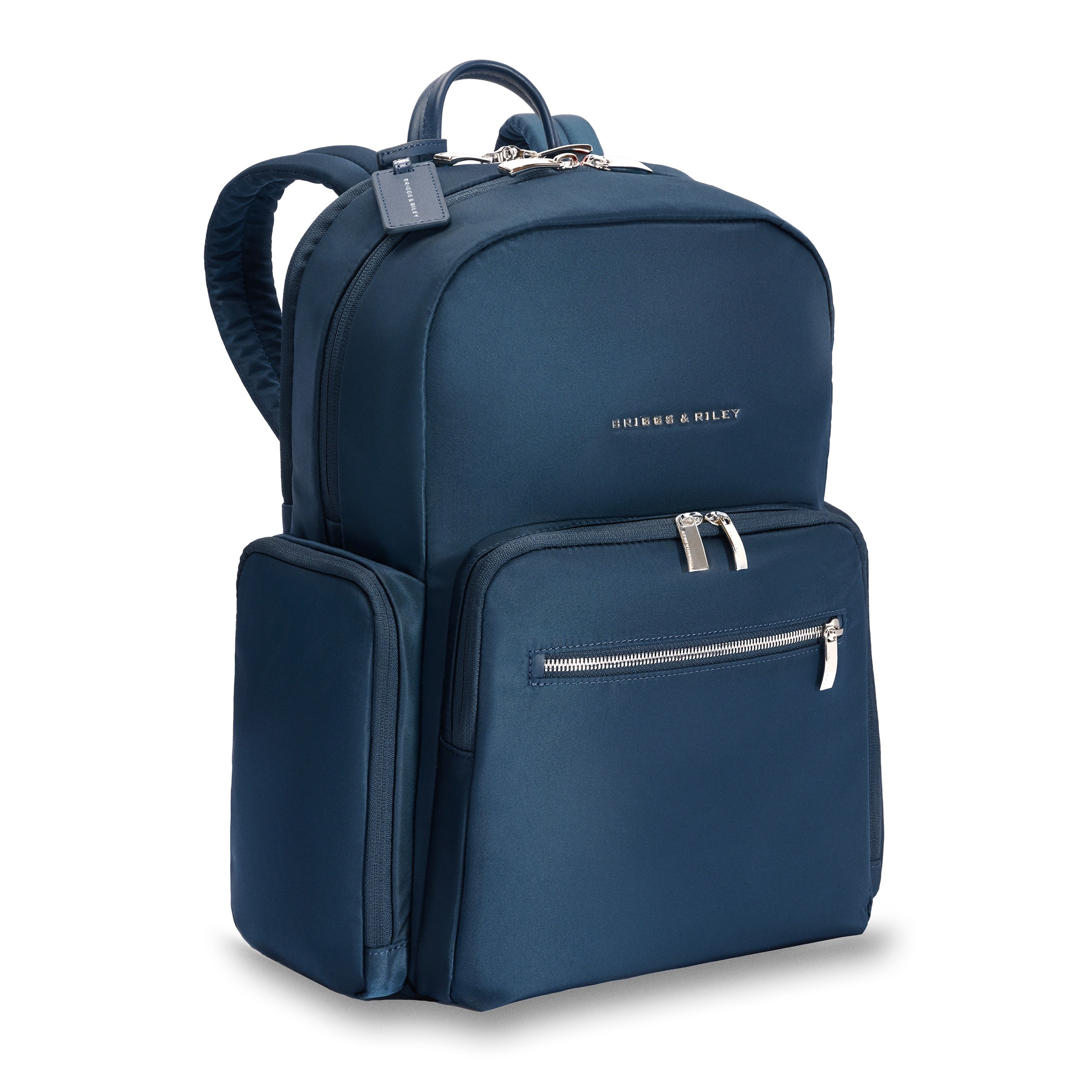 Briggs & Riley Rhapsody Medium Backpack in Navy — angle view 2 # color_Navy
