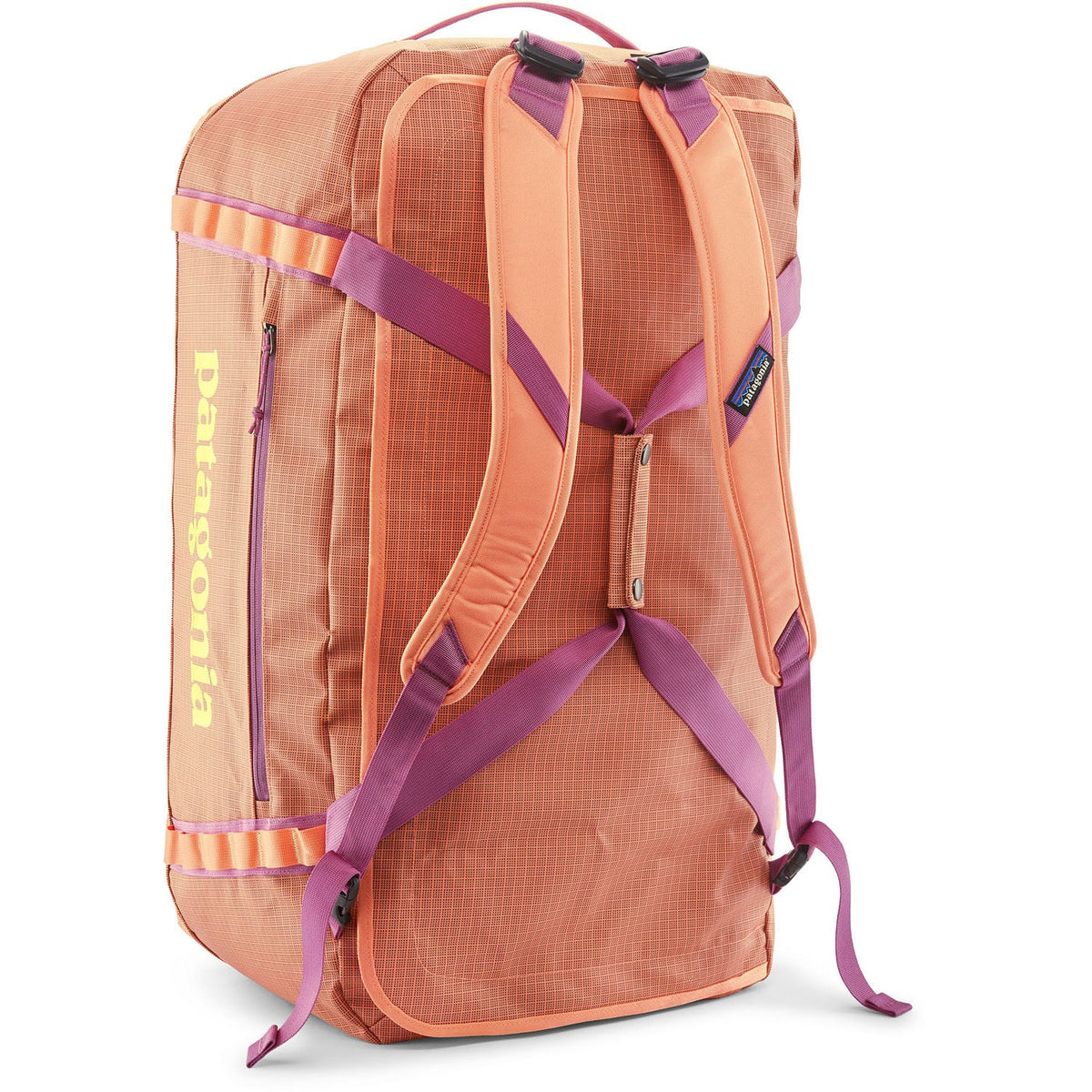Patagonia Black Hole Duffel 70L in Peach Sherbet — back view