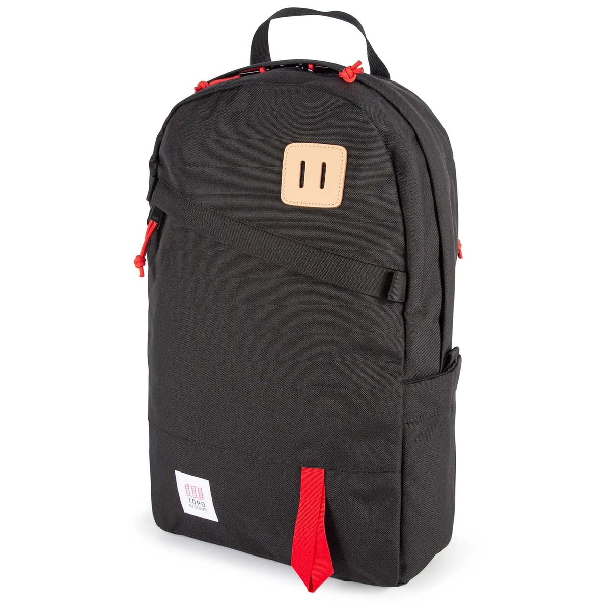 Topo Designs Daypack Classic in Black Black — angle view
