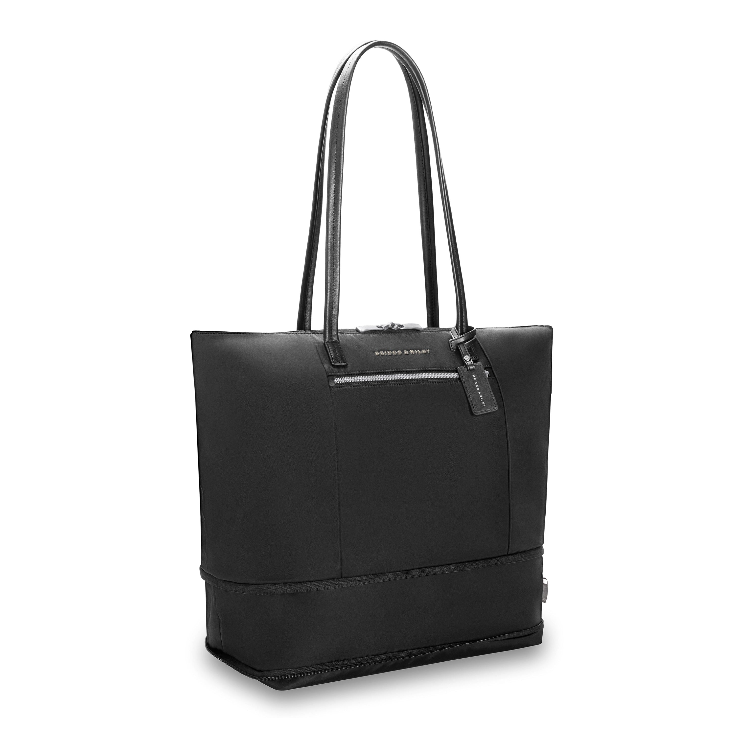 Briggs & Riley Rhapsody Expandable Tote in Black — angle view 2 # color_Black