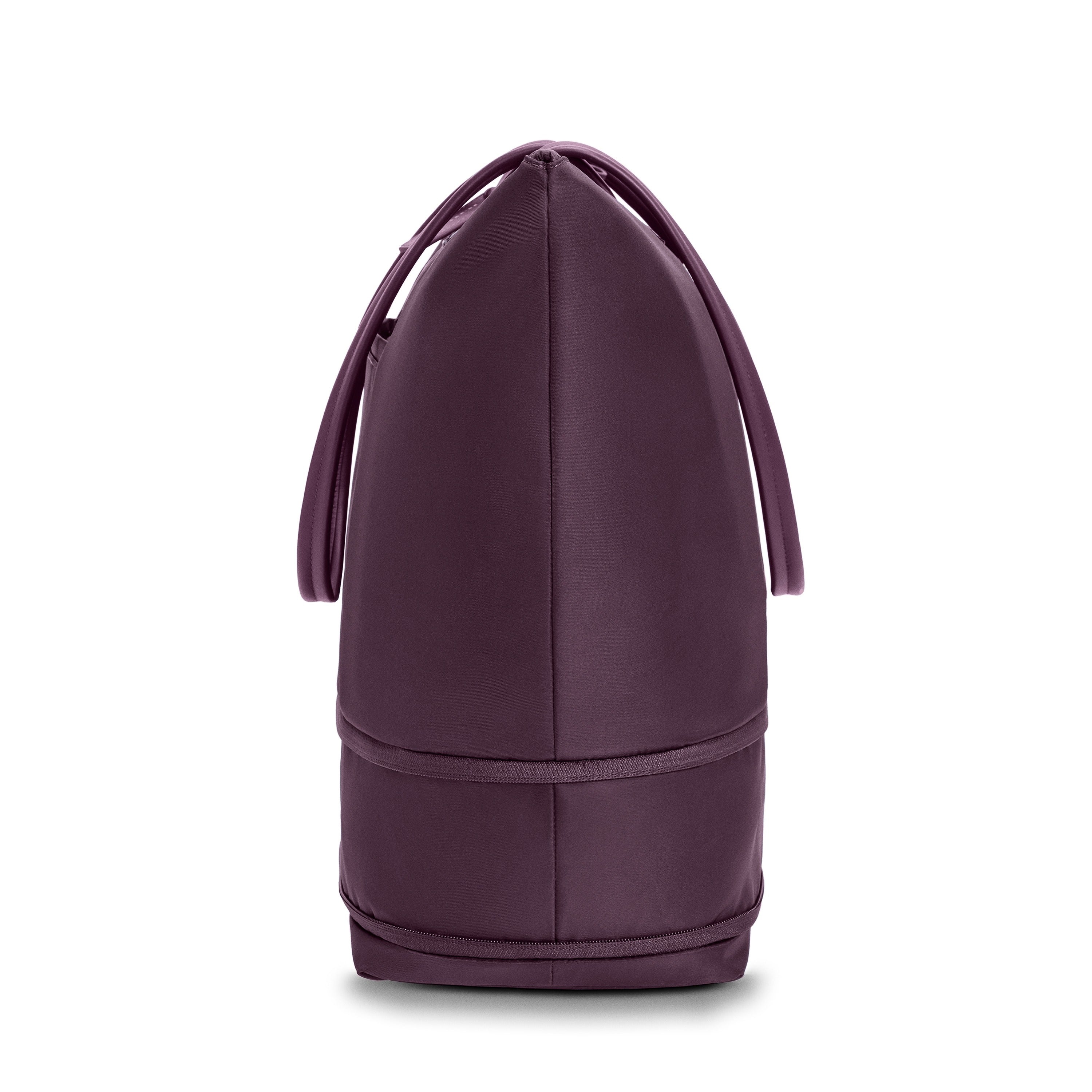 Briggs & Riley Rhapsody Expandable Tote in Plum — side view # color_Plum