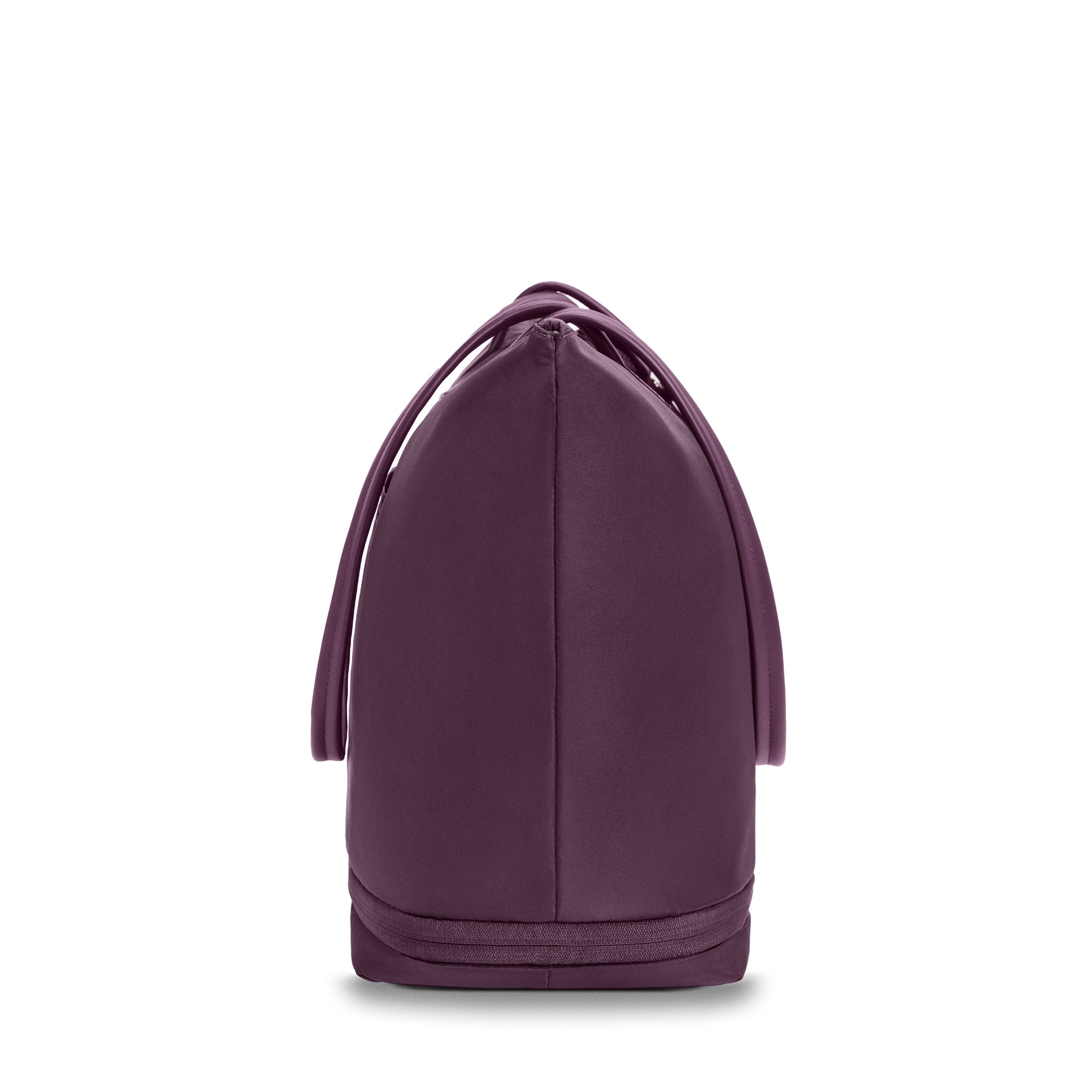 Briggs & Riley Rhapsody Expandable Tote in Plum — side view 2 # color_Plum