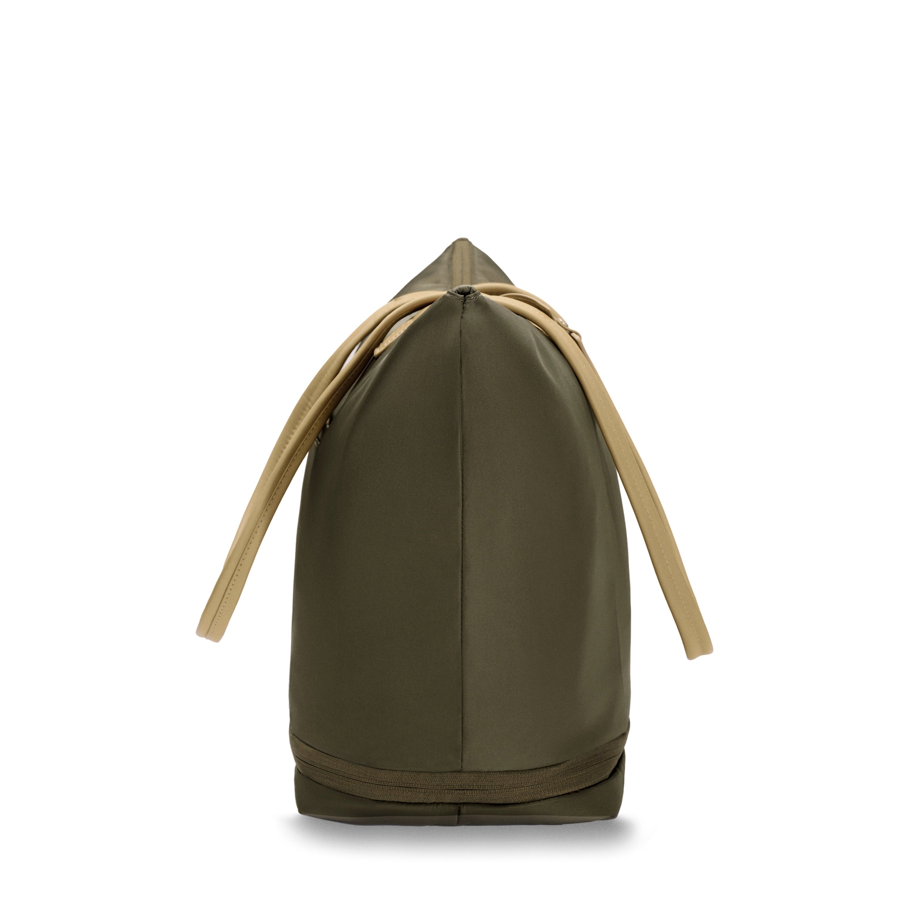 Briggs & Riley Rhapsody Expandable Tote in Olive — side view # color_Olive