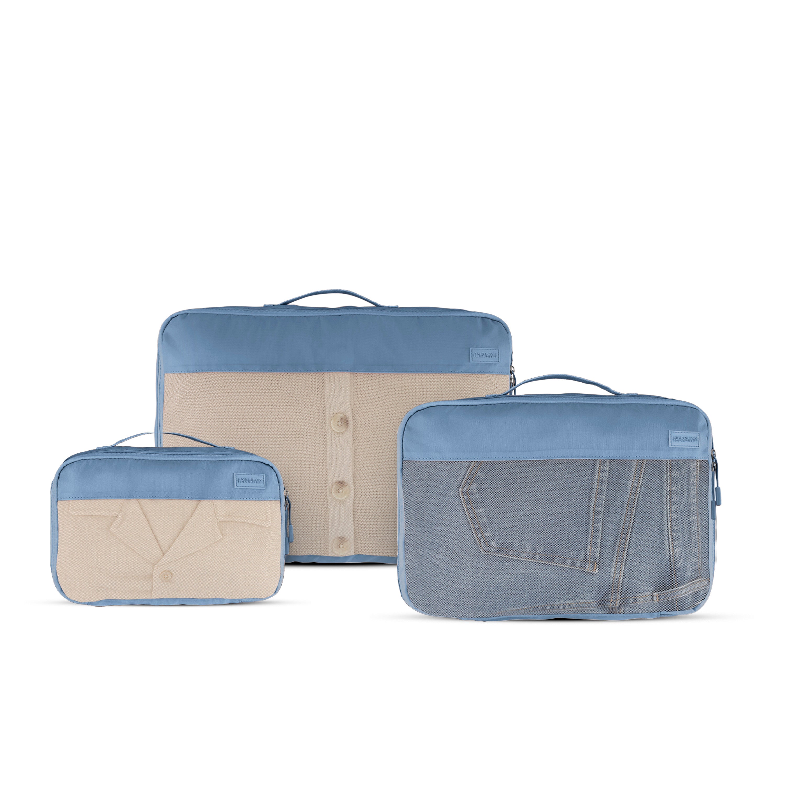 American Tourister Stratum 3.0 Packing Cubes (3-Piece Set) - Elemental Blue