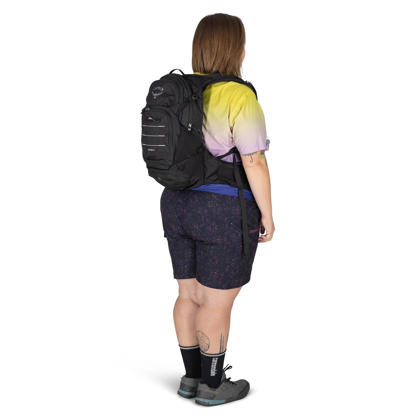 Osprey Raven 14 Extended Fit Women's Bike Hydration Pack 14L in Black — lifestyle