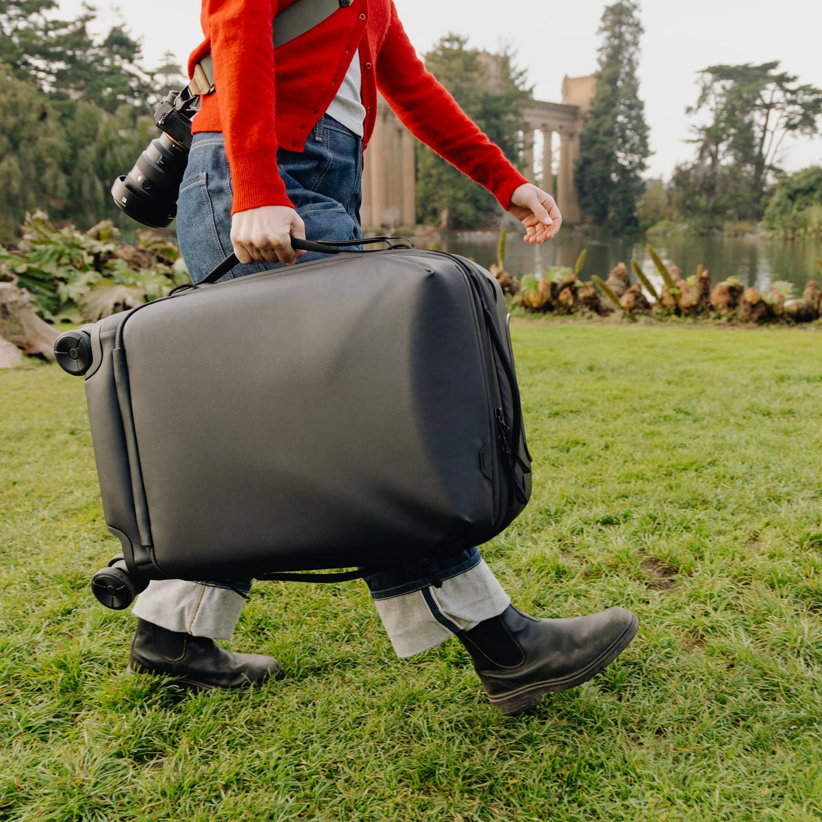 Peak Design Roller Pro 34L in Black — lifestyle # color_Black
