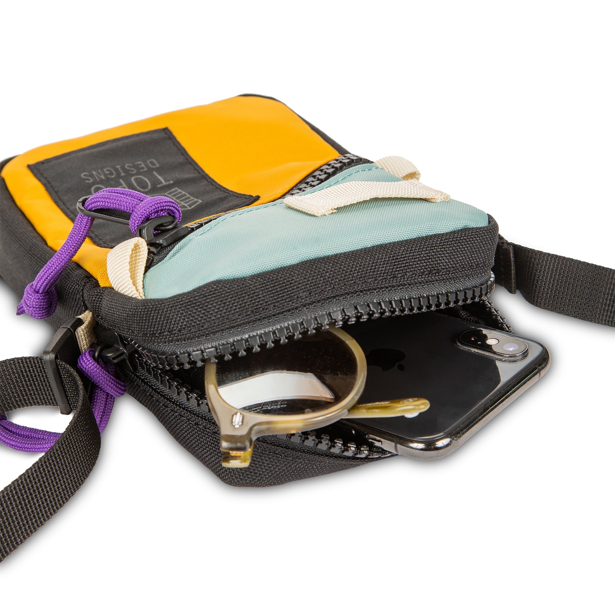 Topo Designs Mini Shoulder Bag — interior view