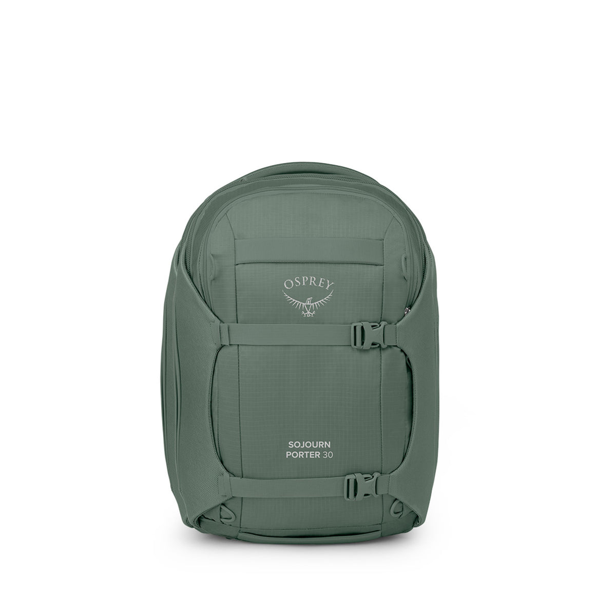 Osprey Sojourn Porter Travel Pack Carry-On-30L in Koseret Green — front view