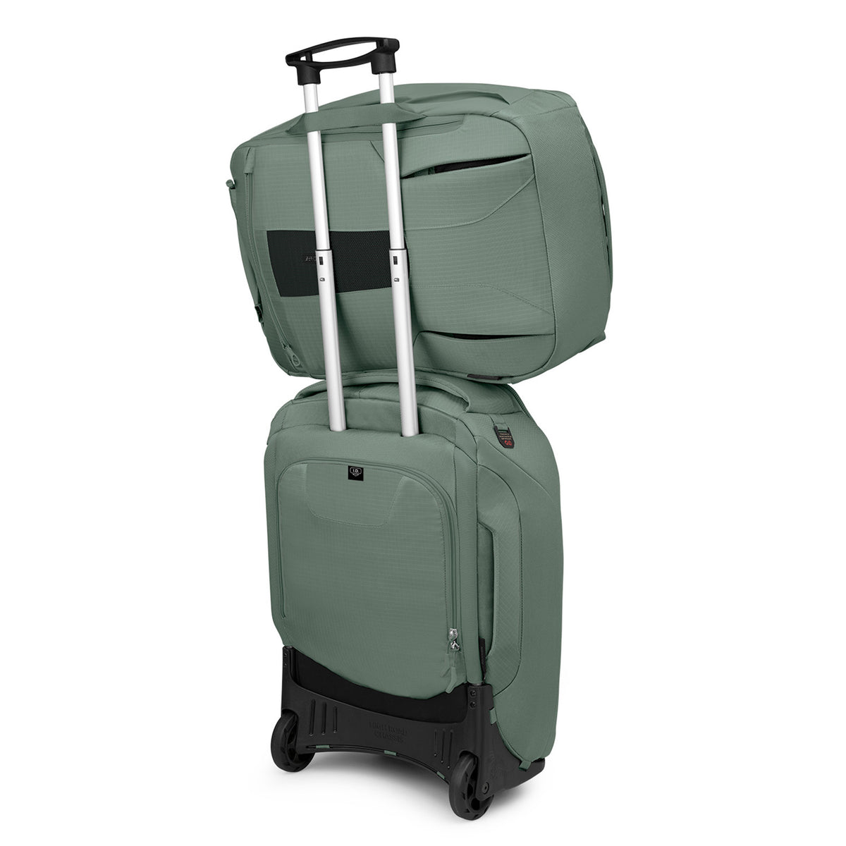Osprey Sojourn Porter Travel Pack-46L in Koseret Green — back view 3
