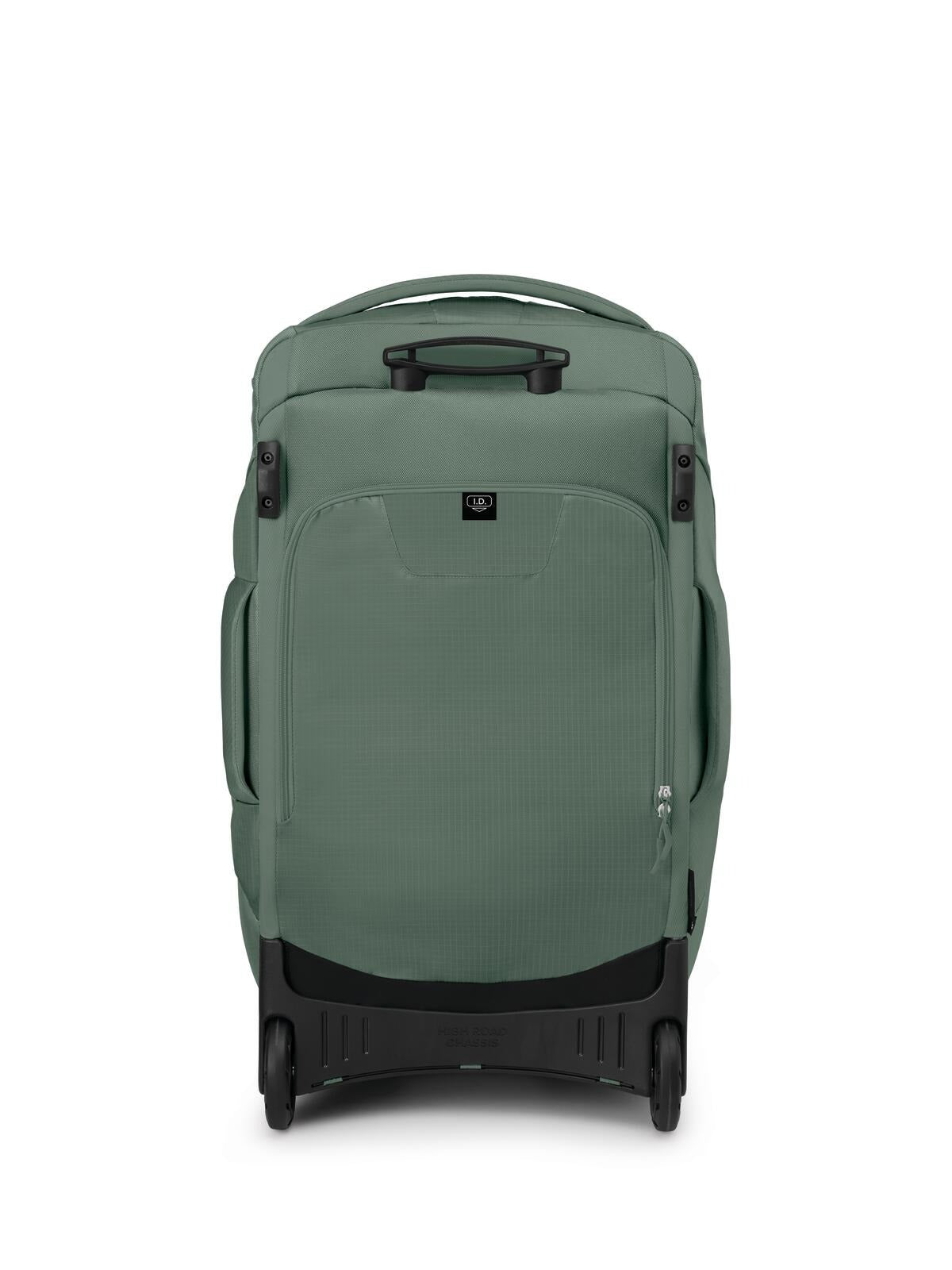 Osprey Sojourn Shuttle Wheeled Duffel 30"/100L in Koseret Green — back view 2