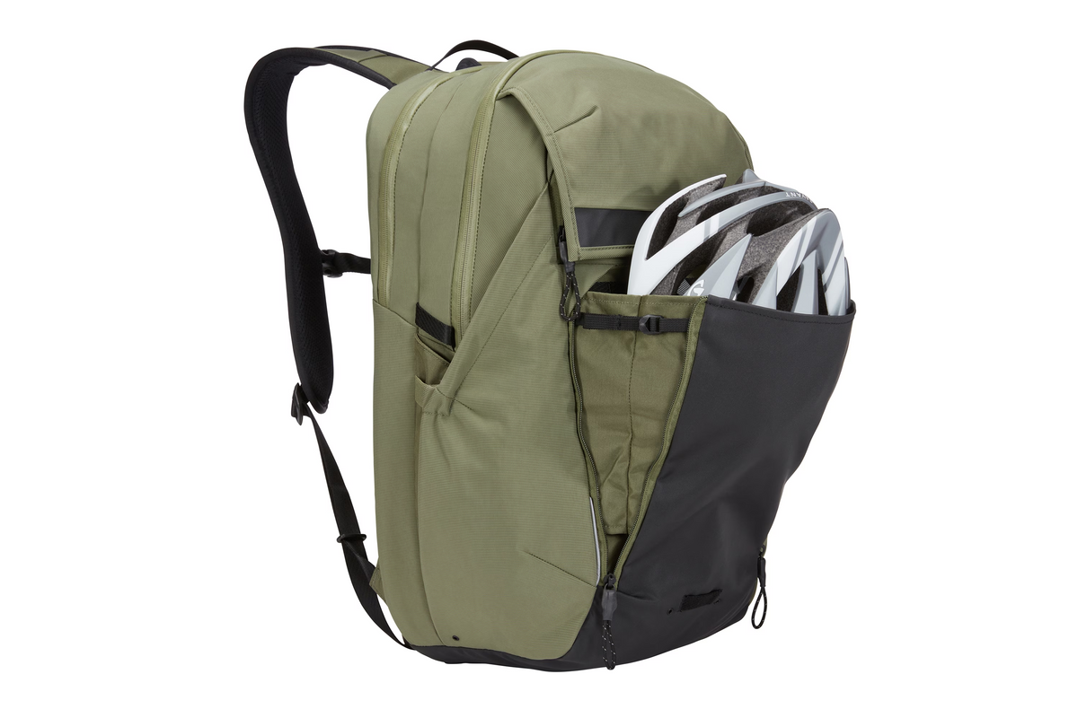 Thule Paramount Commuter Backpack 27L in Olivine — detail view