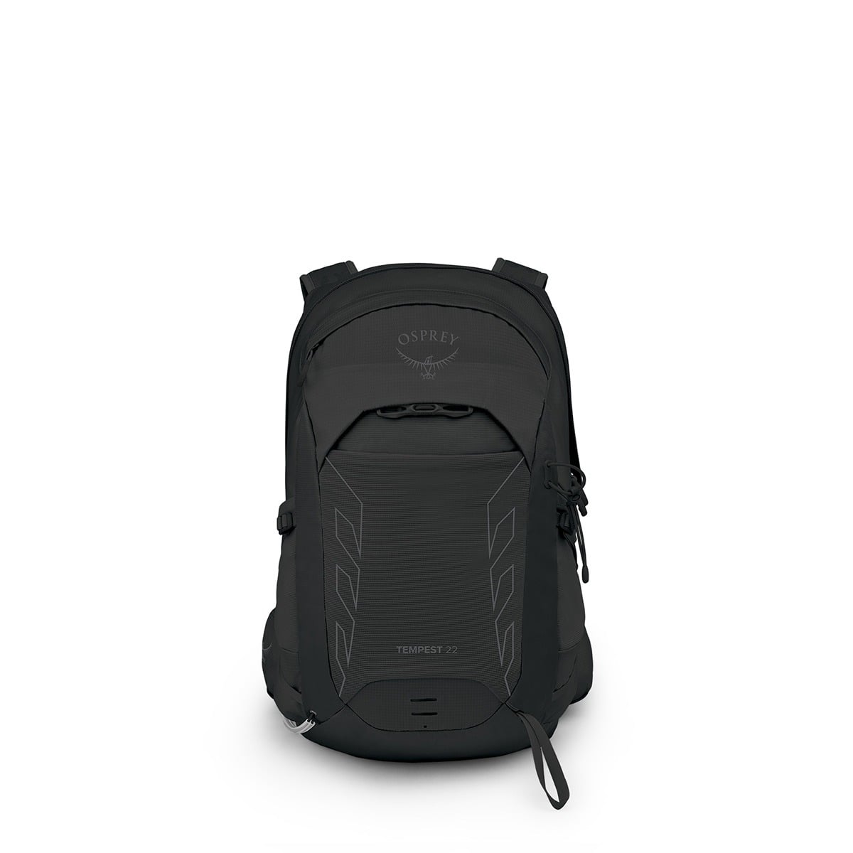 Osprey Tempest 22 Hiking Backpack 22L in Black/Coal Grey — front view