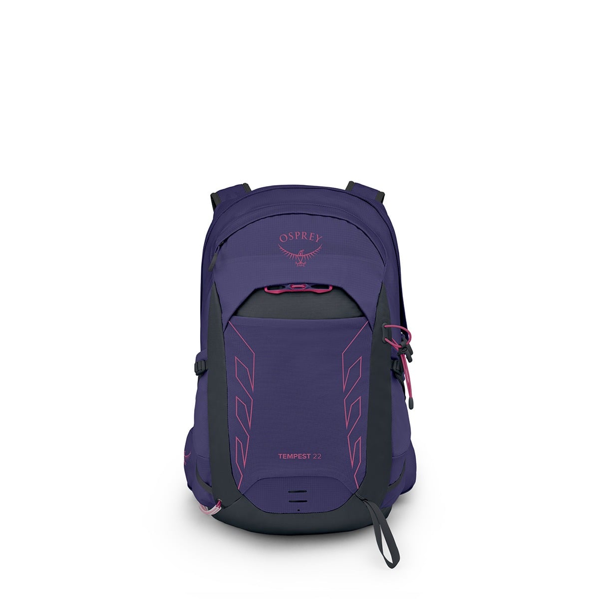Osprey Tempest 22 Hiking Backpack 22L in Deep Fig/Hotspot Pink — front view