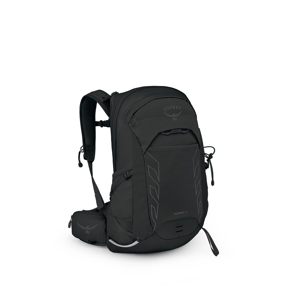 Osprey Tempest 22 Hiking Backpack 22L in Black/Coal Grey — angle view 2