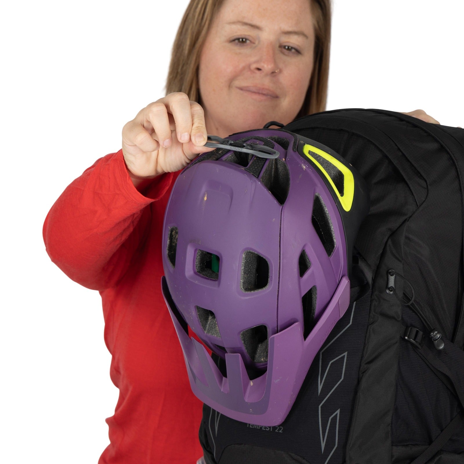 Osprey Tempest 22 Extended Fit Hiking Backpack 22L in Black/Coal Grey — detail view 7