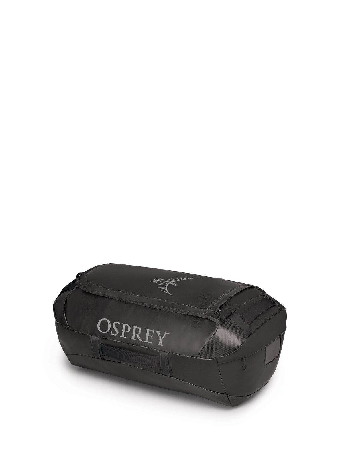 Osprey Transporter 65L Expedition Duffel in Black — detail view