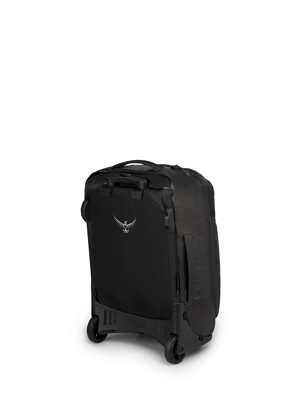 Osprey Transporter Wheeled Duffel 38L-Carry On in Black — back view