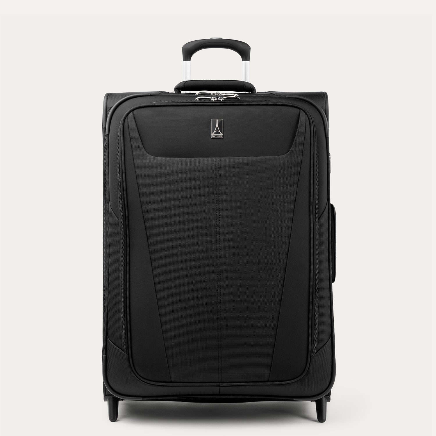 Travelpro Maxlite 5 26" Medium Check-In Expandable Rollaboard in Black — front view