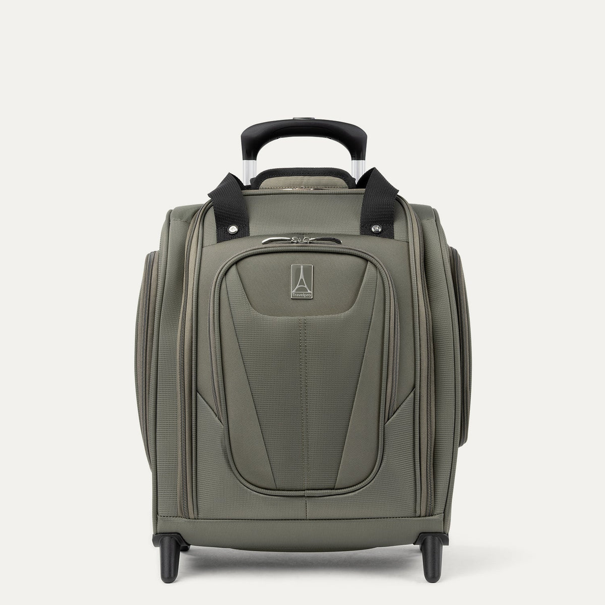 Travelpro Maxlite 5 Carry-On Rolling Underseat Bag in Slate Green — front view
