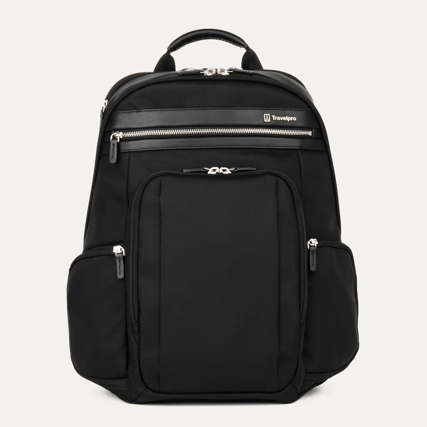 Travelpro Platinum Elite Business Backpack in Black — front view