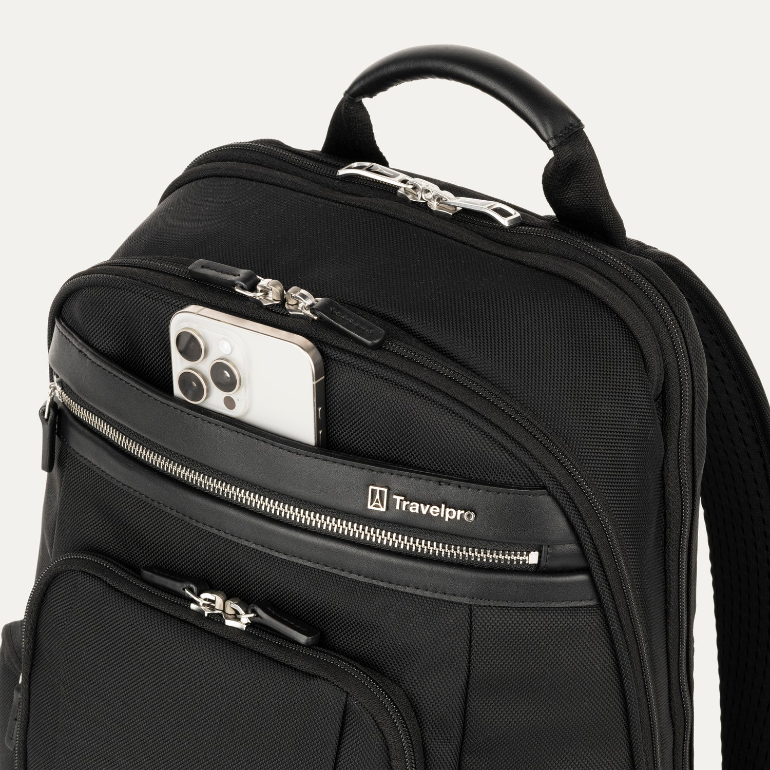 Travelpro Platinum Elite Business Backpack in Black — detail view 2