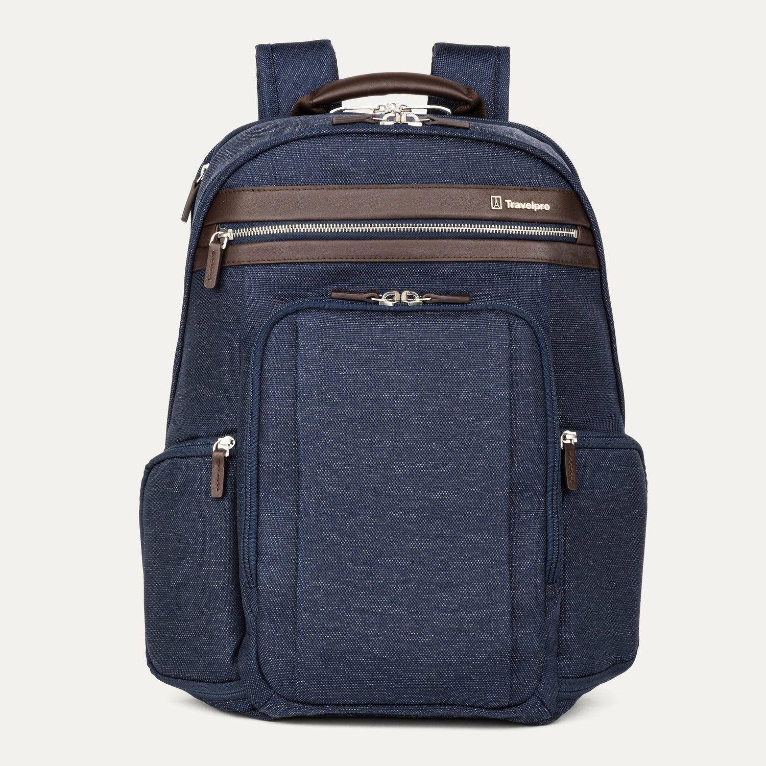 Travelpro Platinum Elite Business Backpack in True Navy — front view