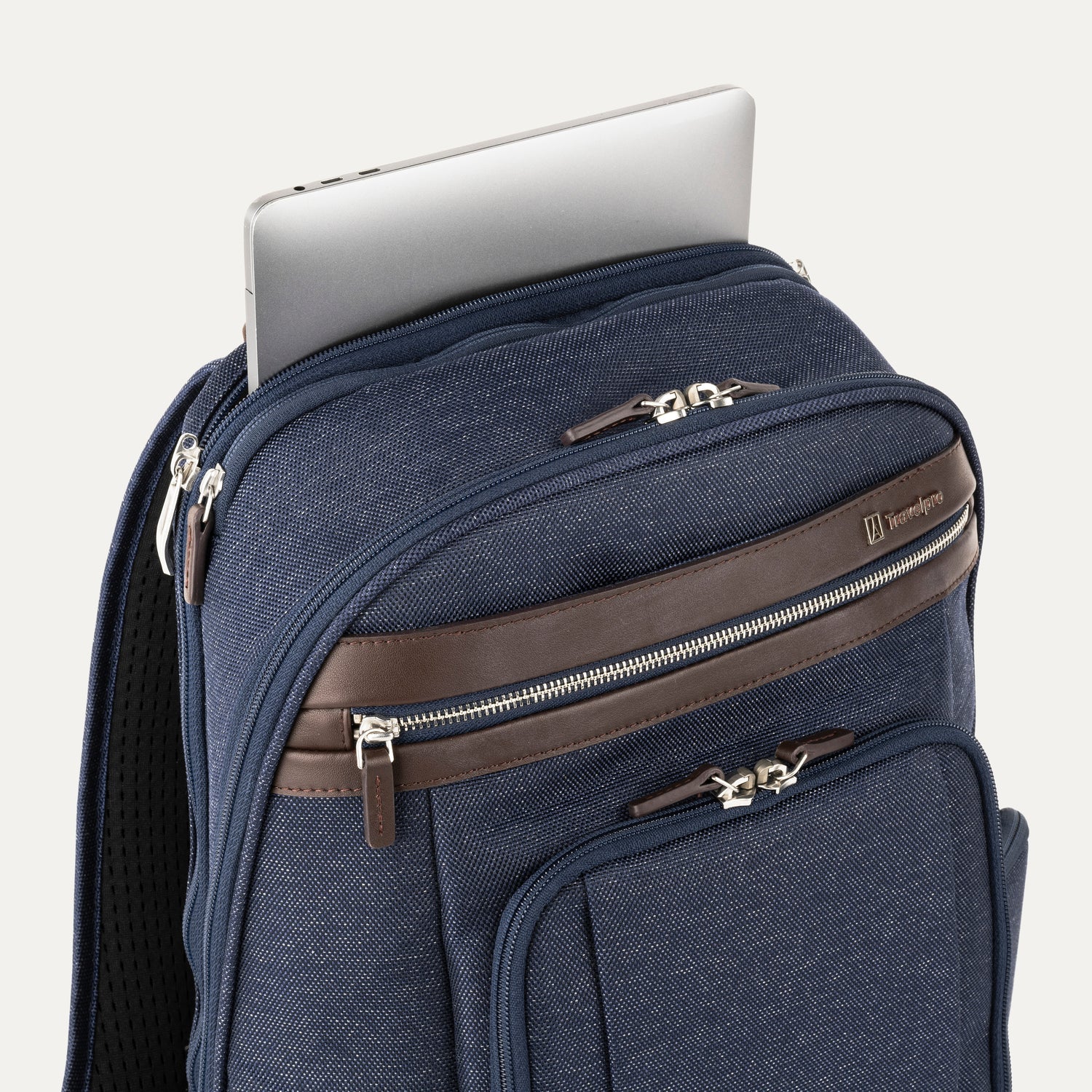 Travelpro Platinum Elite Business Backpack in True Navy — interior view 3