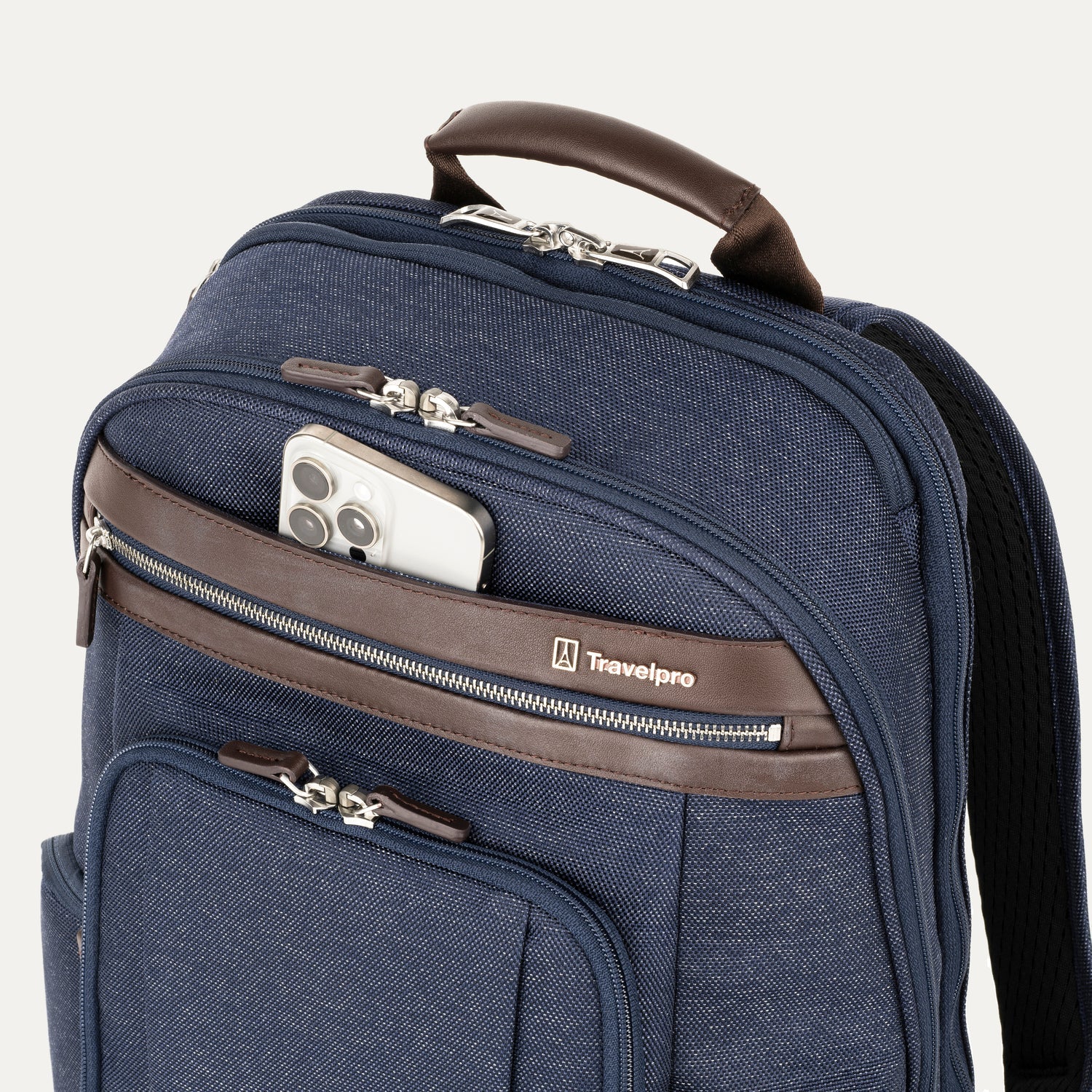Travelpro Platinum Elite Business Backpack in True Navy — detail view 2
