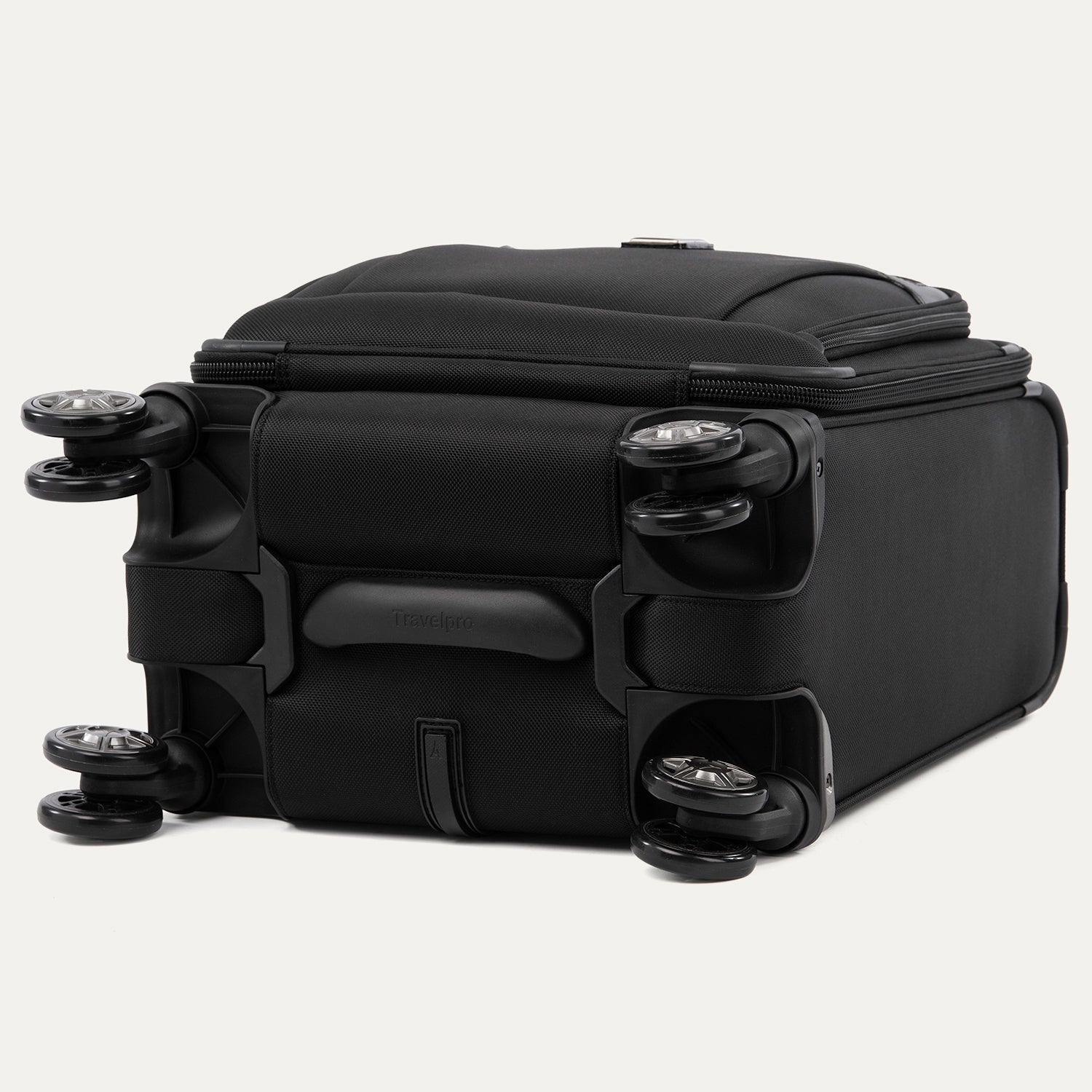 Travelpro Platinum Elite Carry-On Spinner Tote in Shadow Black — detail view 2