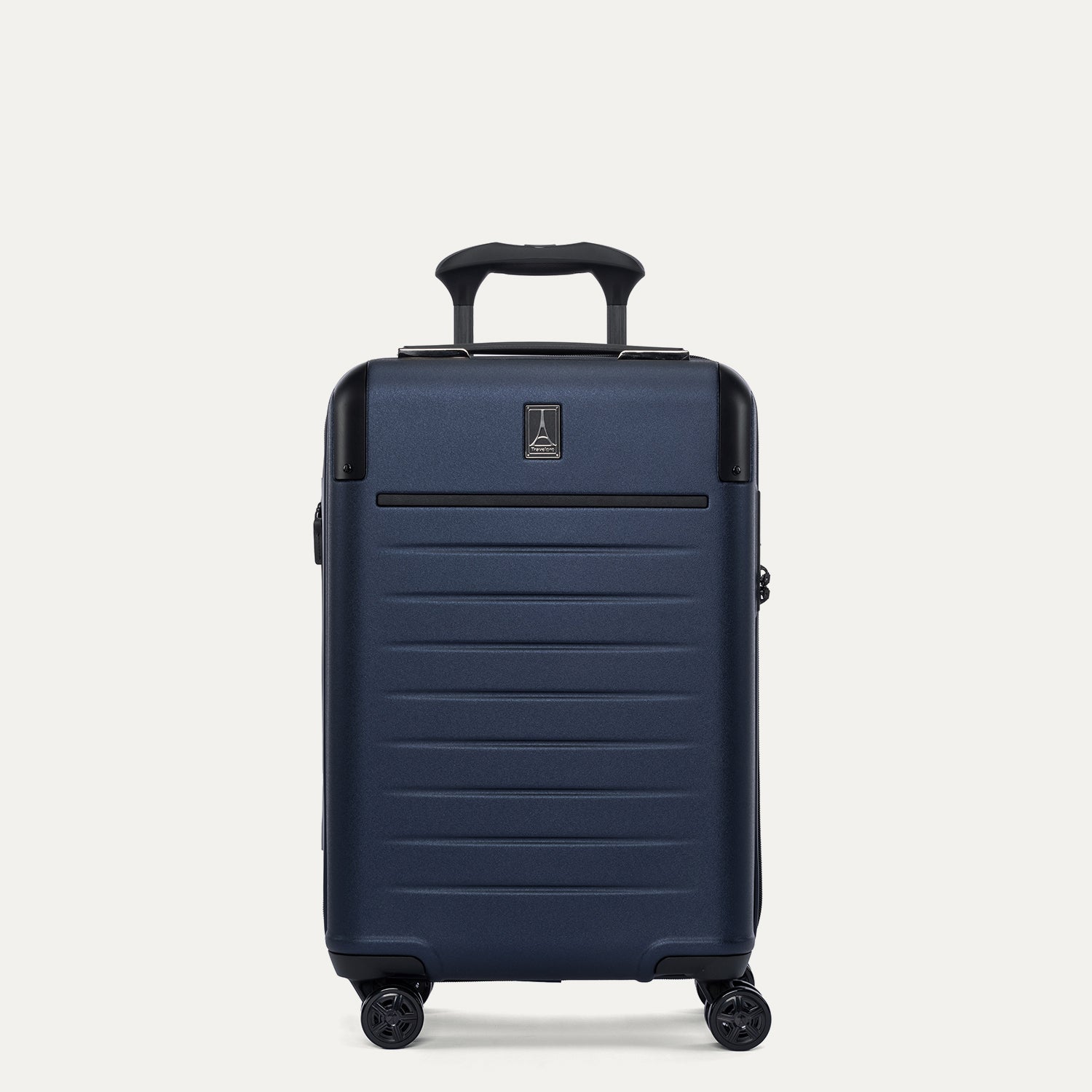 Travelpro Platinum Elite Hardside Compact Carry-On Expandable Spinner in Aviator Navy — front view