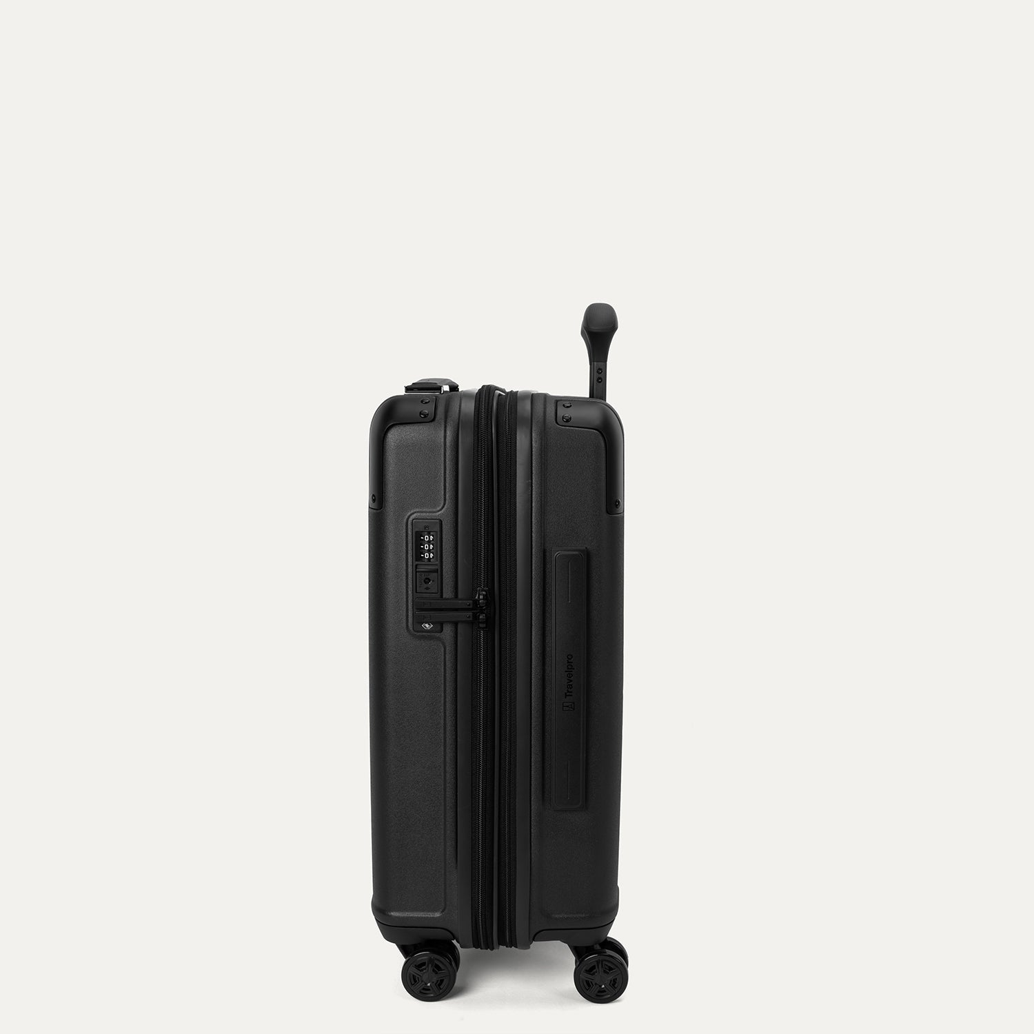 Travelpro Platinum Elite Hardside Compact Carry-On Expandable Spinner in Aviator Navy — angle view 6