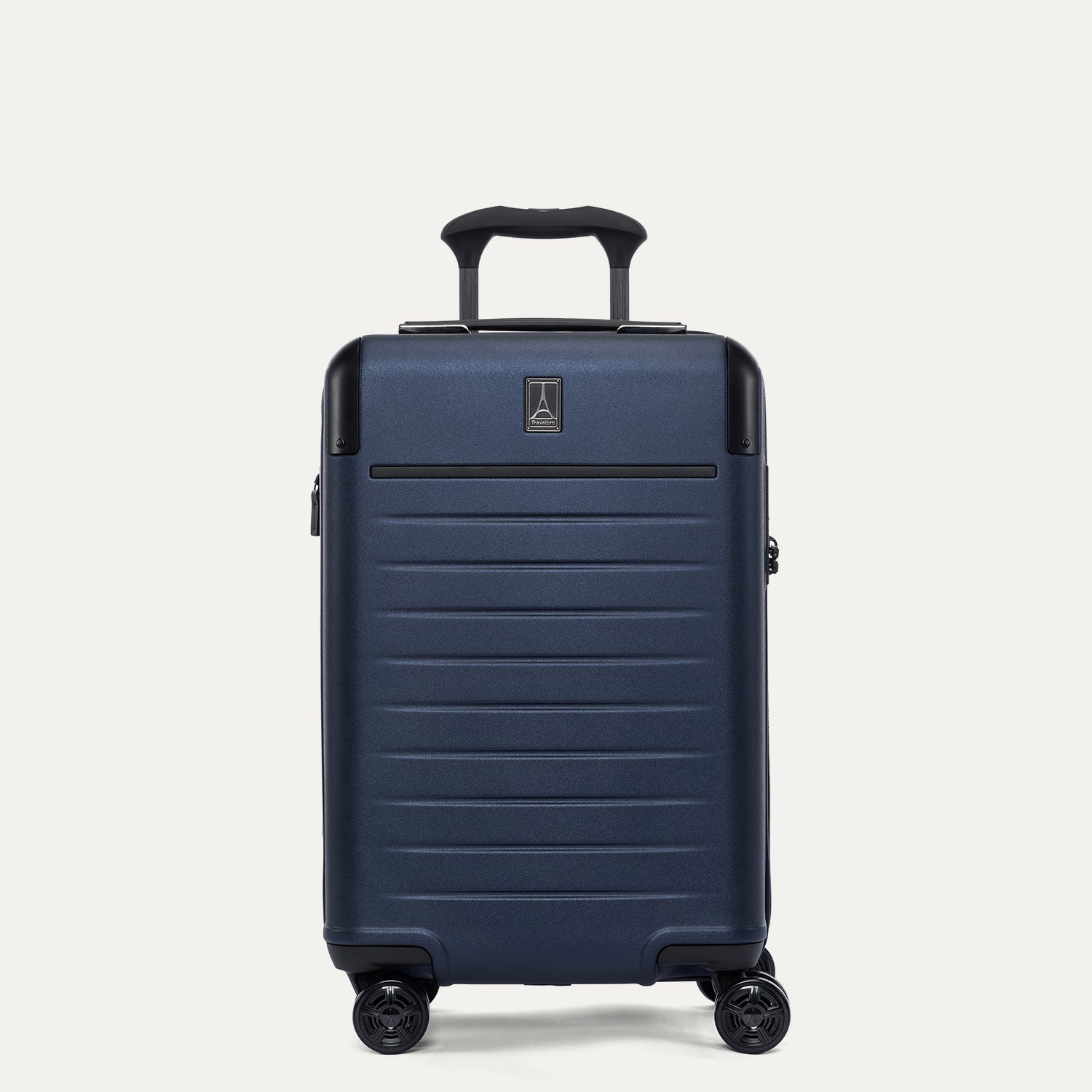 Travelpro Platinum Elite Hardside Carry-On Expandable Spinner in Aviator Navy — front view