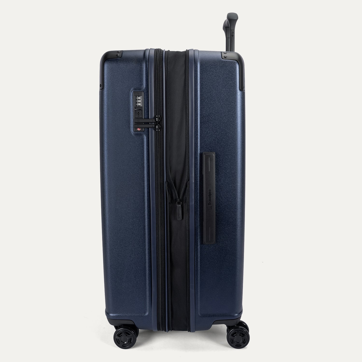 Travelpro Platinum Elite Hardside Large Check-In Expandable Spinner in Aviator Navy — detail view