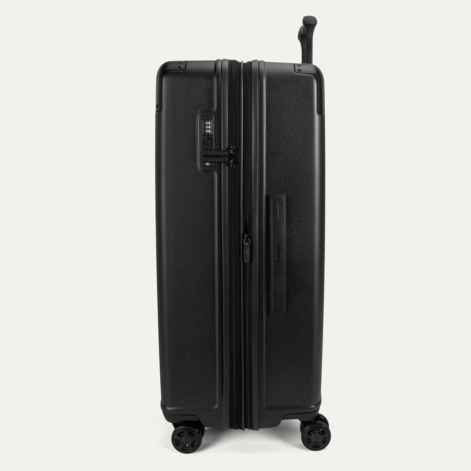Travelpro Platinum Elite Hardside Large Check-In Expandable Spinner in Jet Black — angle view 2