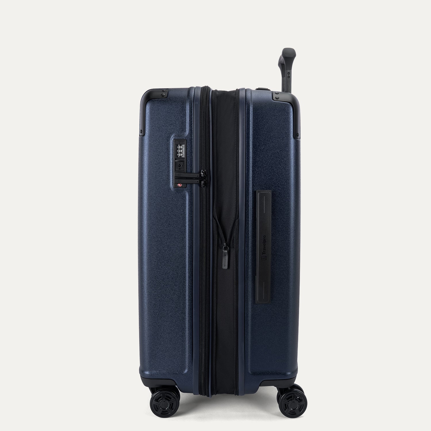 Travelpro Platinum Elite Hardside Medium Check-In Expandable Spinner in Aviator Navy — detail view