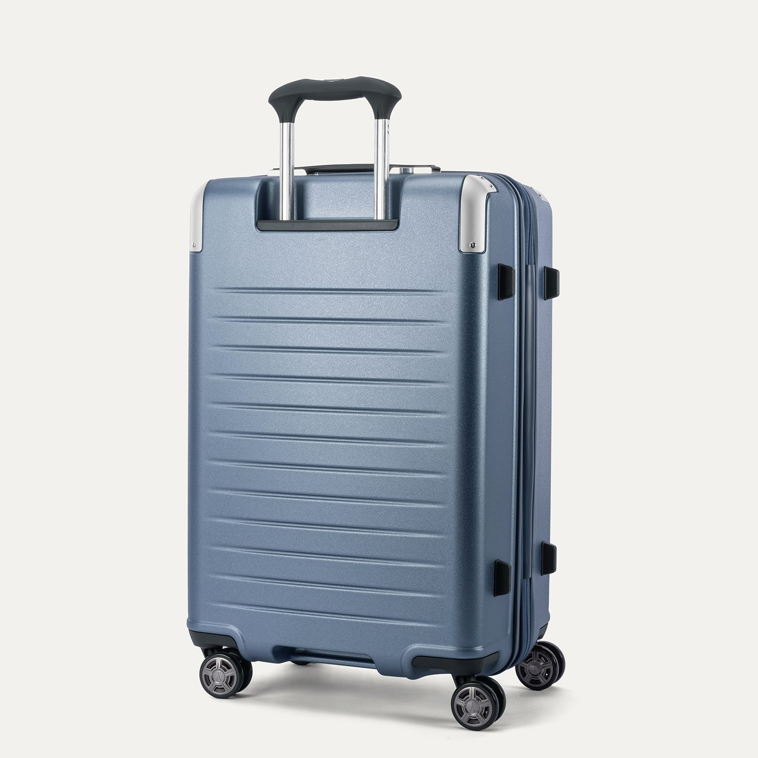 Travelpro Platinum Elite Hardside Medium Check-In Expandable Spinner in Dark Sky Blue — back view
