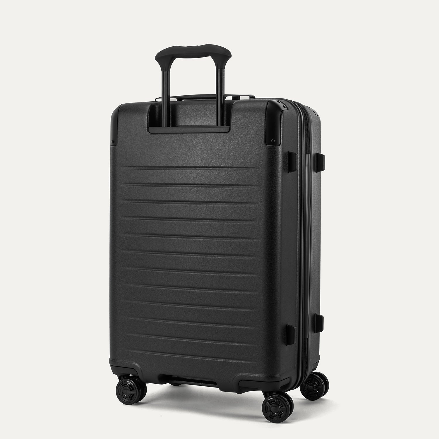 Travelpro Platinum Elite Hardside Medium Check-In Expandable Spinner in Jet Black — back view